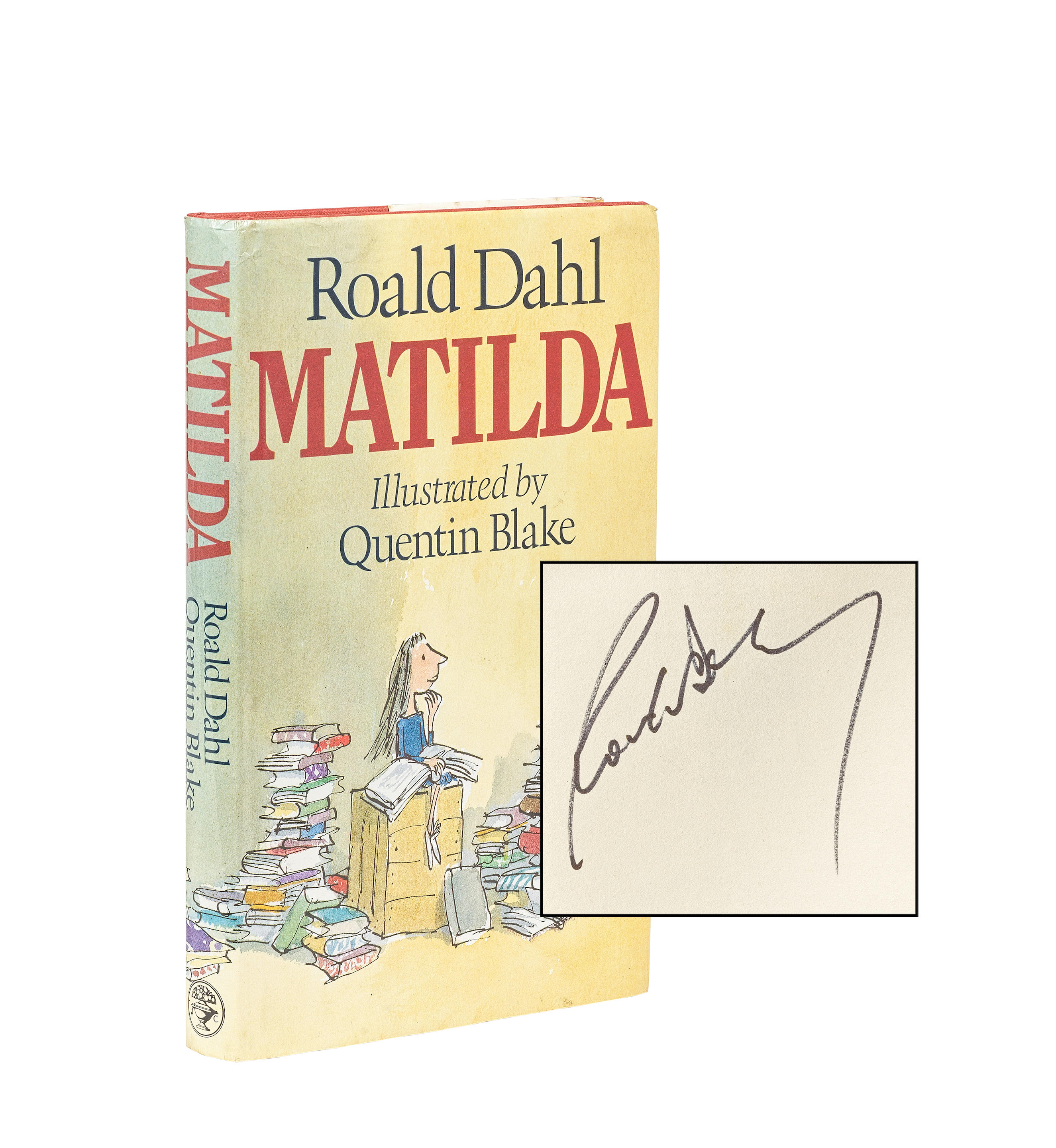 A signed copy of Roald Dahl’s Matilda from 1989 sold for £2,304