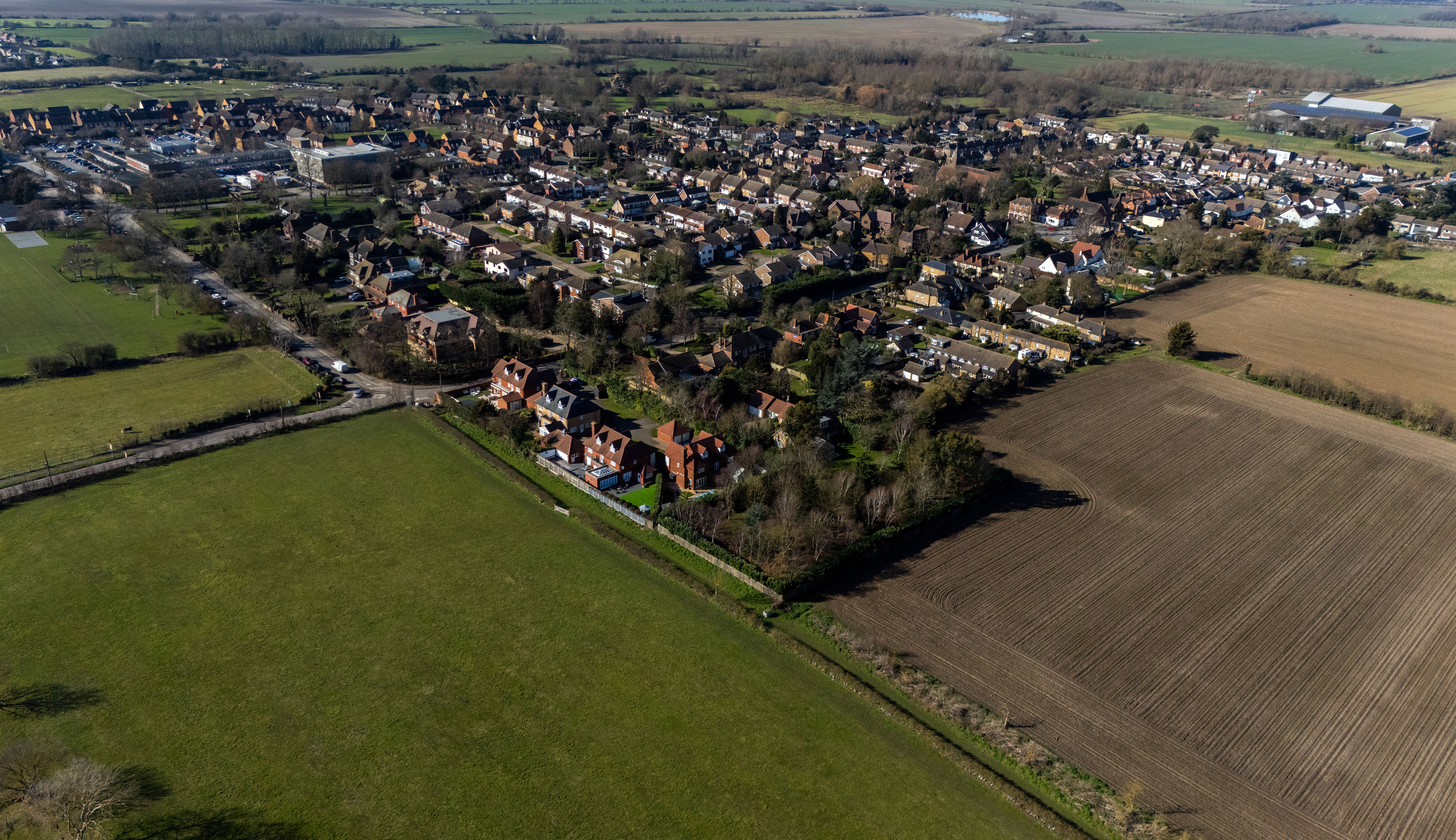 Fields where the Lower Thames Crossing might be built in Orsett