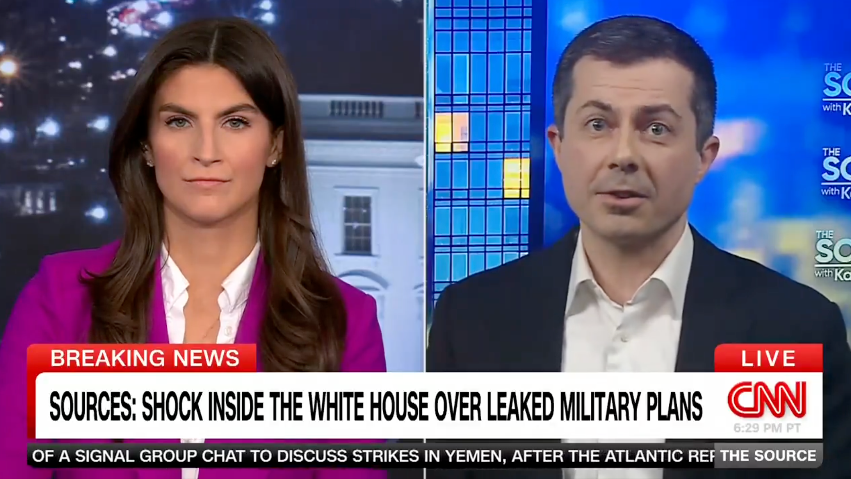 Pete Buttigieg told CNN's Kaitlan Collins that if he made a mistake while in the Navy like Trump officials involved in the Signal security breach, he may have been indicted