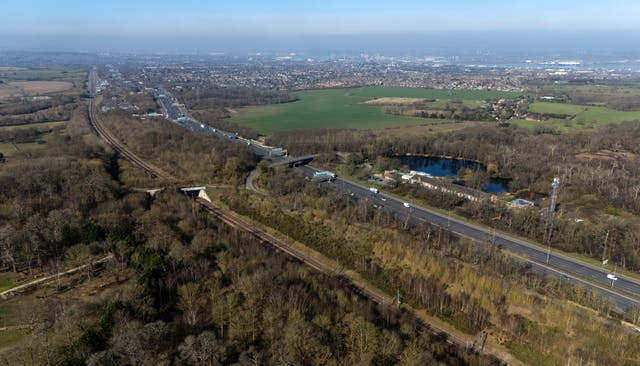 <p>The M2, where a woman in her 20s died in a crash on Christmas Eve</p>