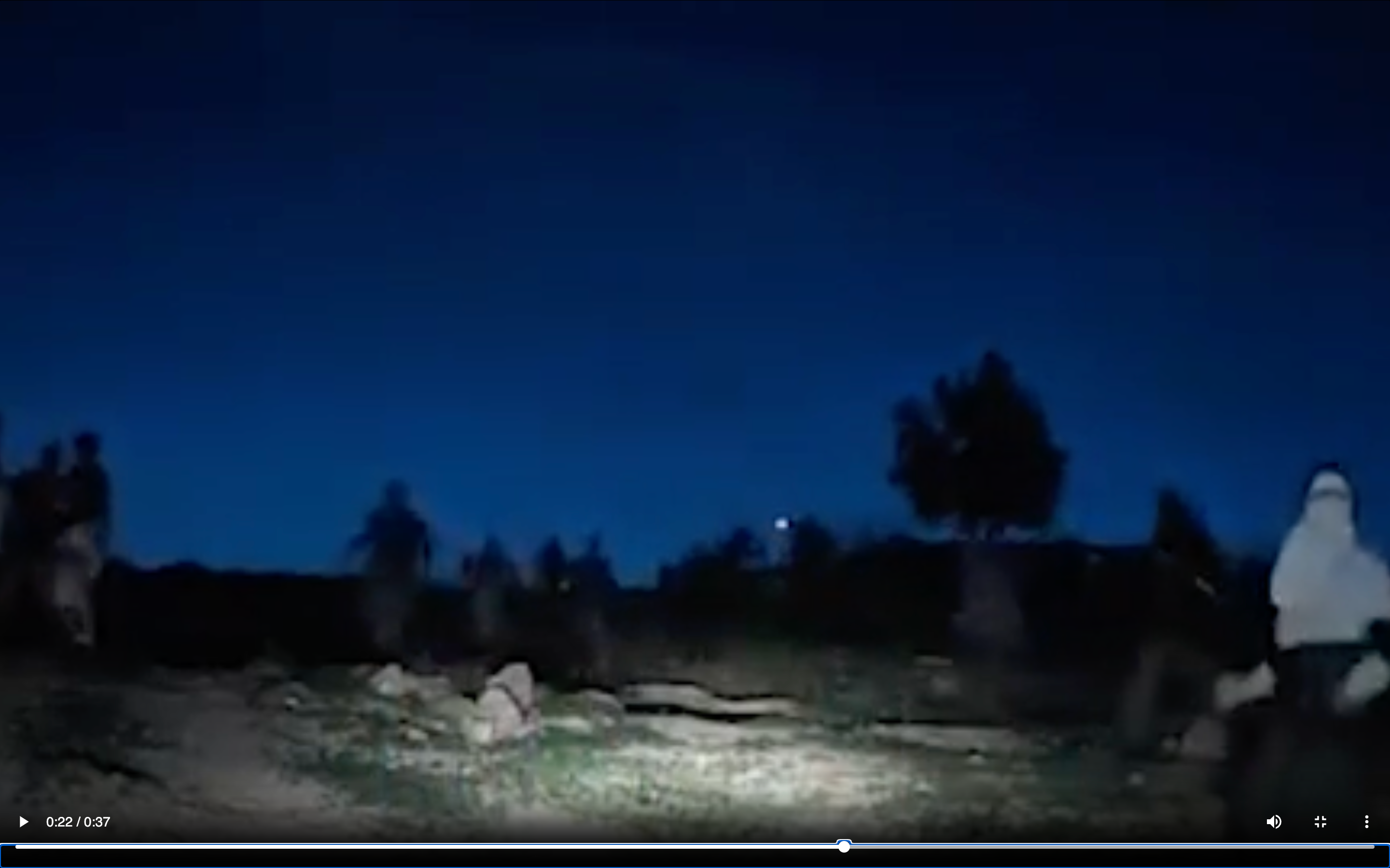 Moment a masked man breaks the camera during an attack