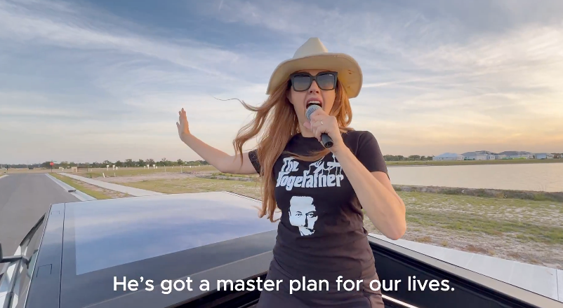 Stay-at-home mom Alessandra Basher said she created the viral music video because of the ‘nonsense hate’ Elon Musk is receiving