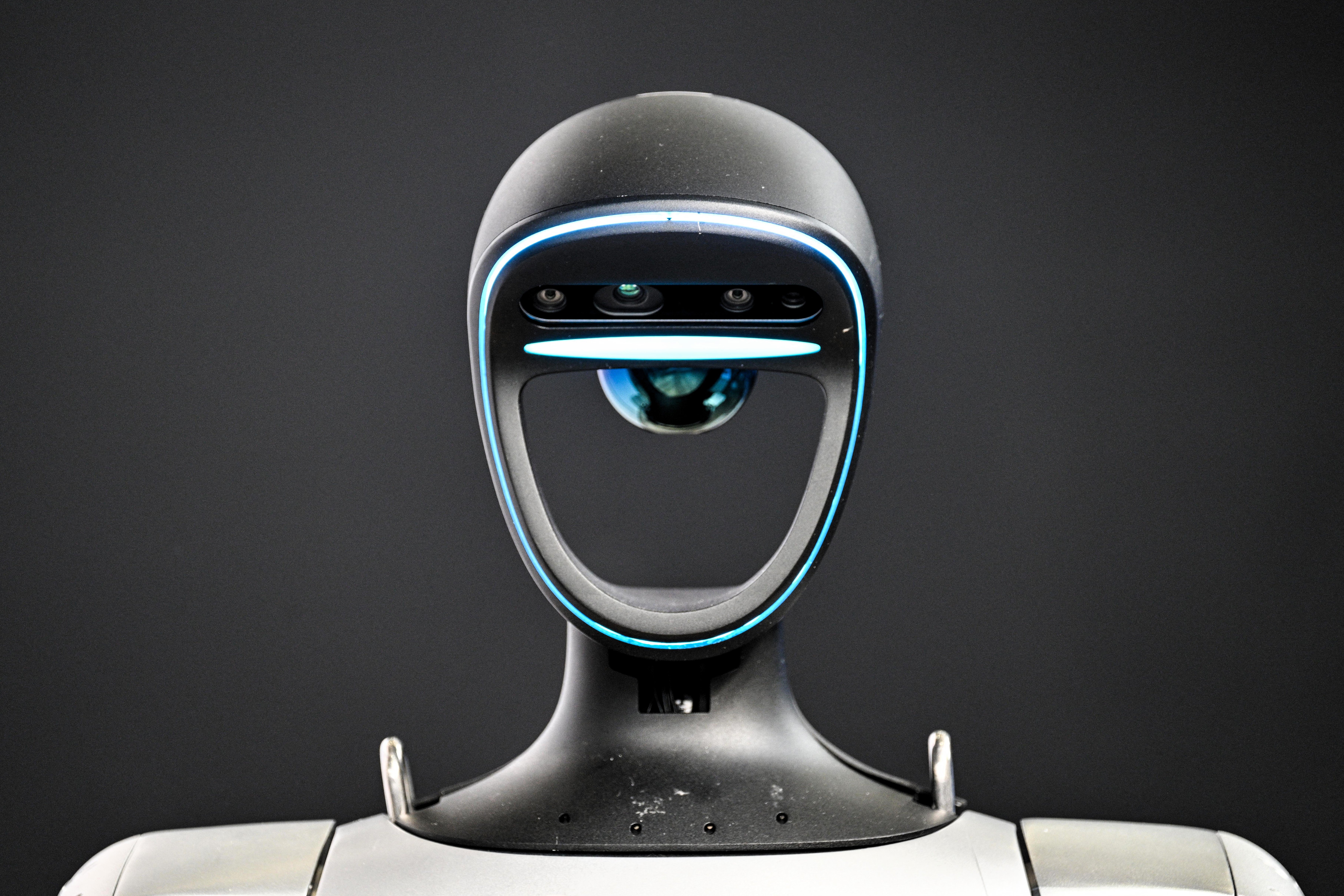 A humanoid robot from Unitree Robotics at the Global Developer Conference in Shanghai. At China’s annual legislative meeting earlier this month, the two main topics were geopolitics and technology