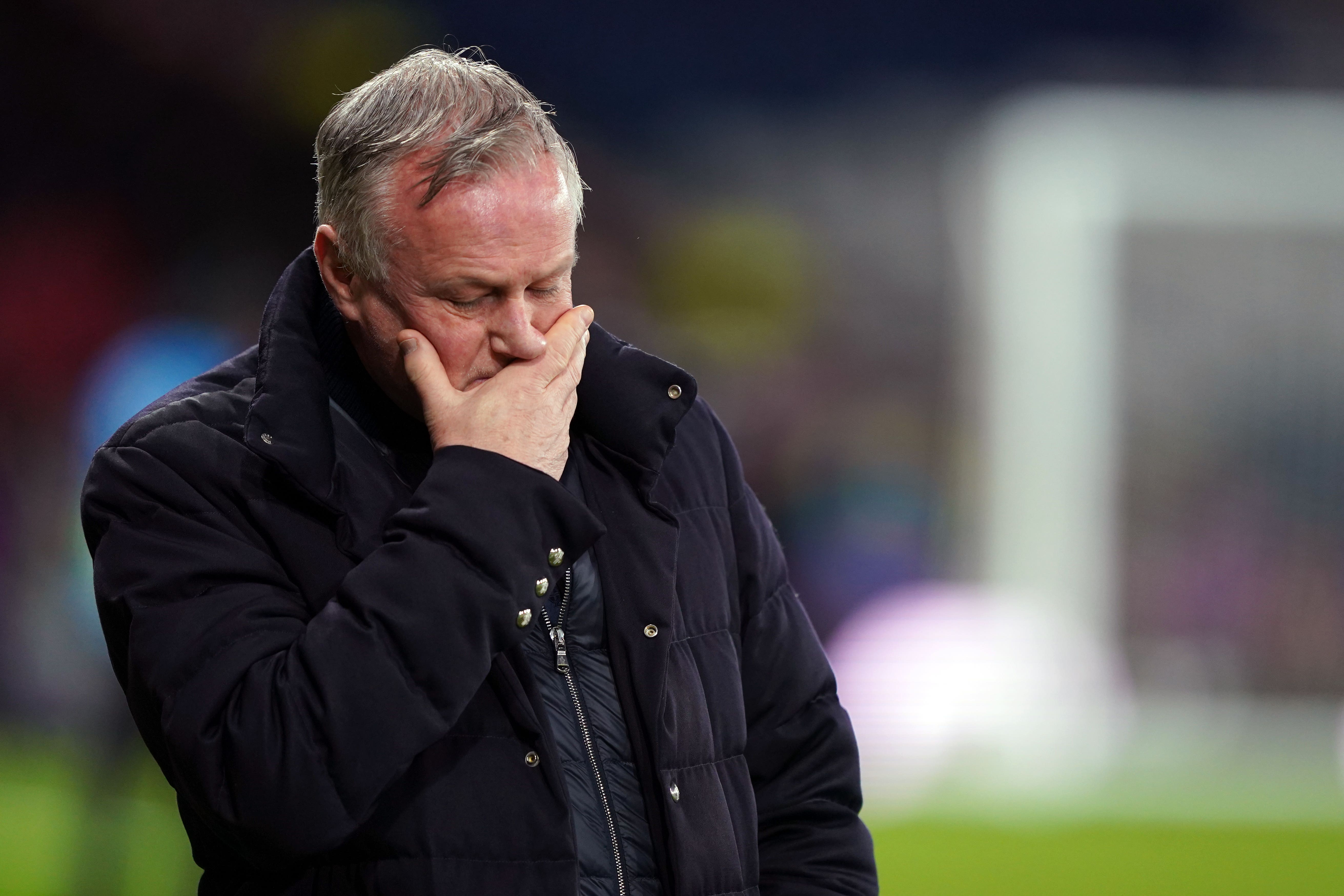 Michael O’Neill saw his side well beaten (Andrew Milligan/PA)