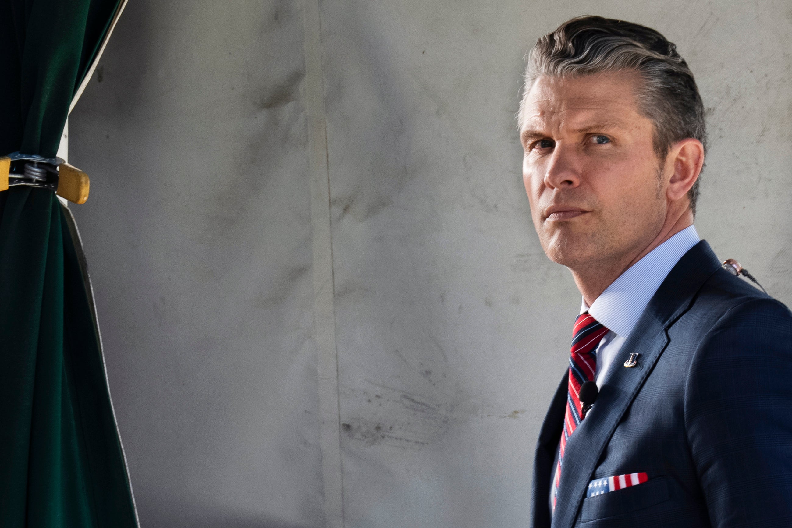 Hegseth, pictured, sent a timeline of the planned strikes against Houthi targets in Yemen to the group chat
