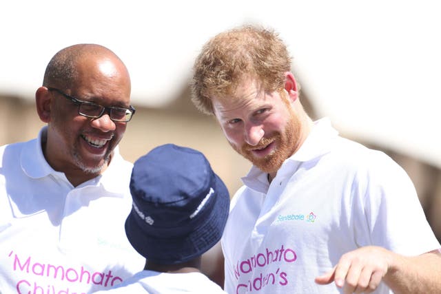 <p>The Duke of Sussex and Prince Seeiso of Lesotho</p>
