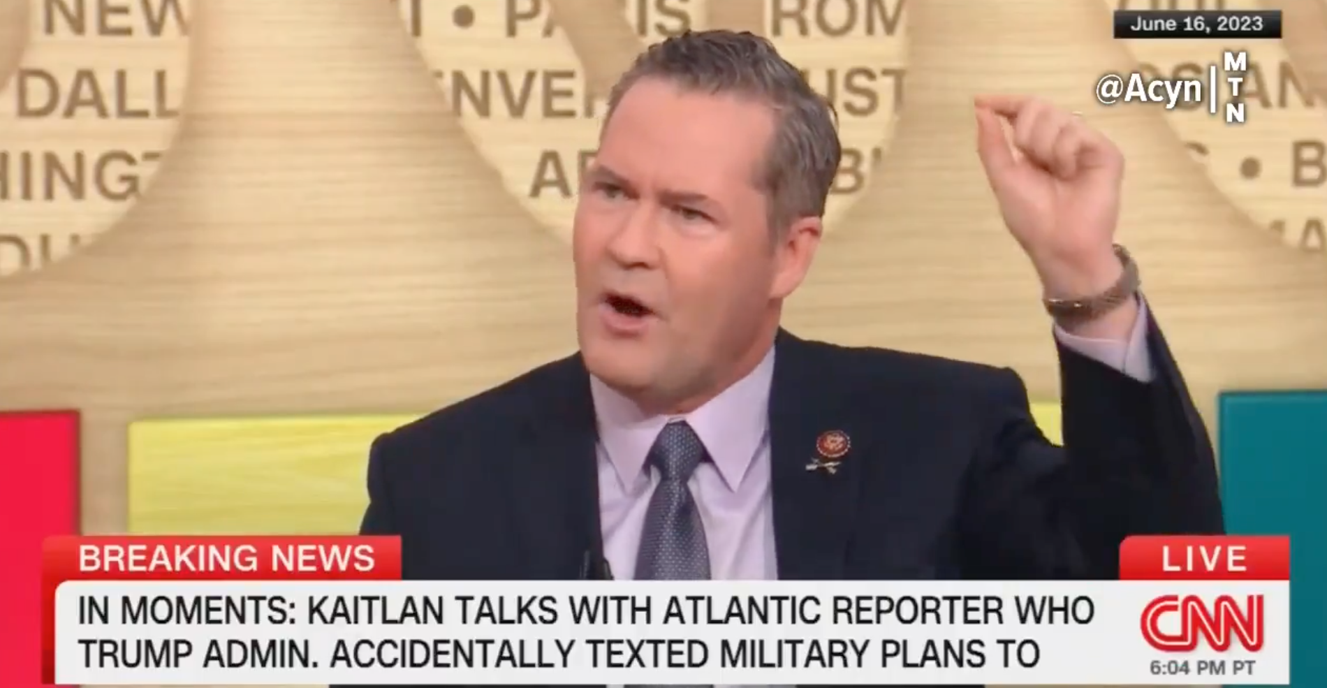 Mike Waltz, who invited Jeff Goldberg to the Signal chat, spoke out against Hillary Clinton on CNN in June 2023