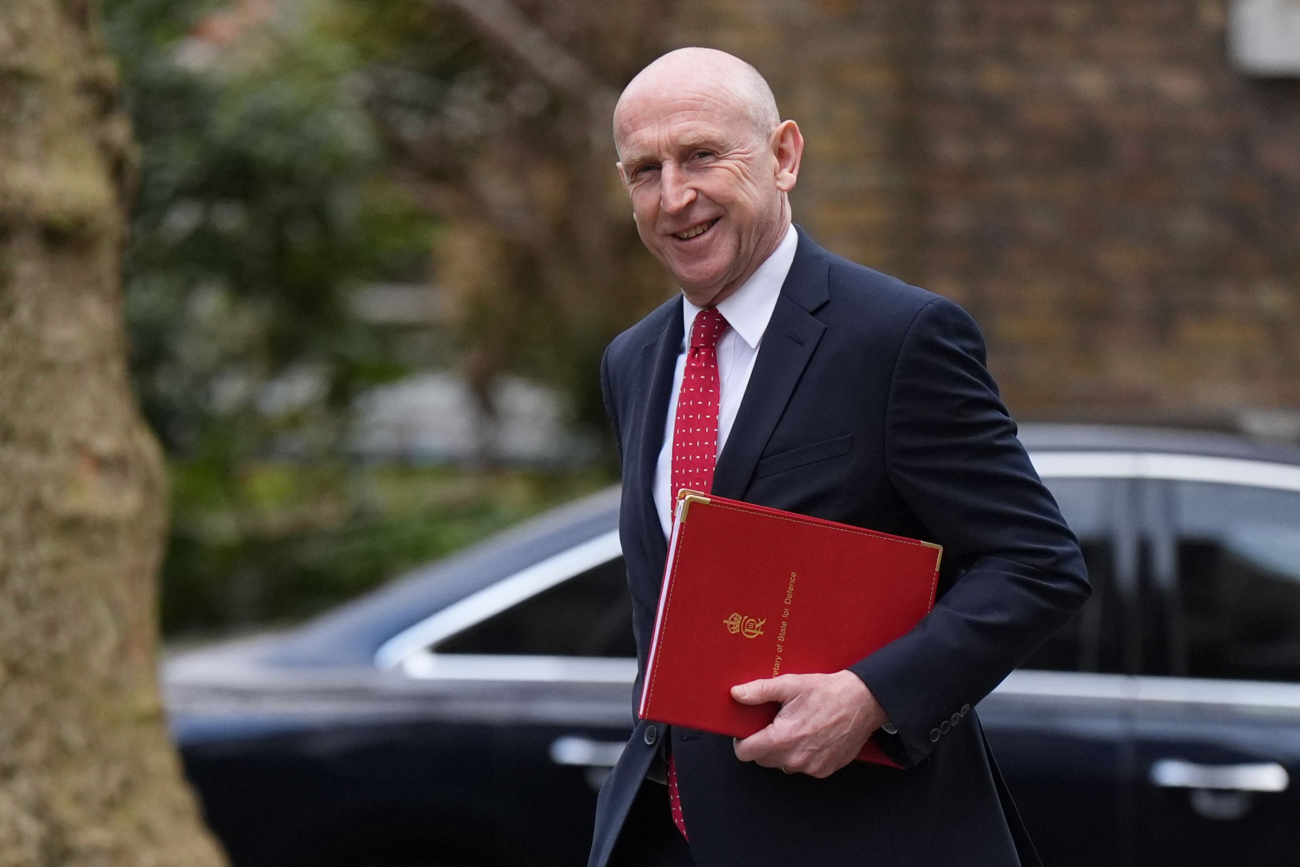 Secretary of State for Defence John Healey arrives in Downing Street, London, for a Cabinet meeting (Aaron Chown/PA)