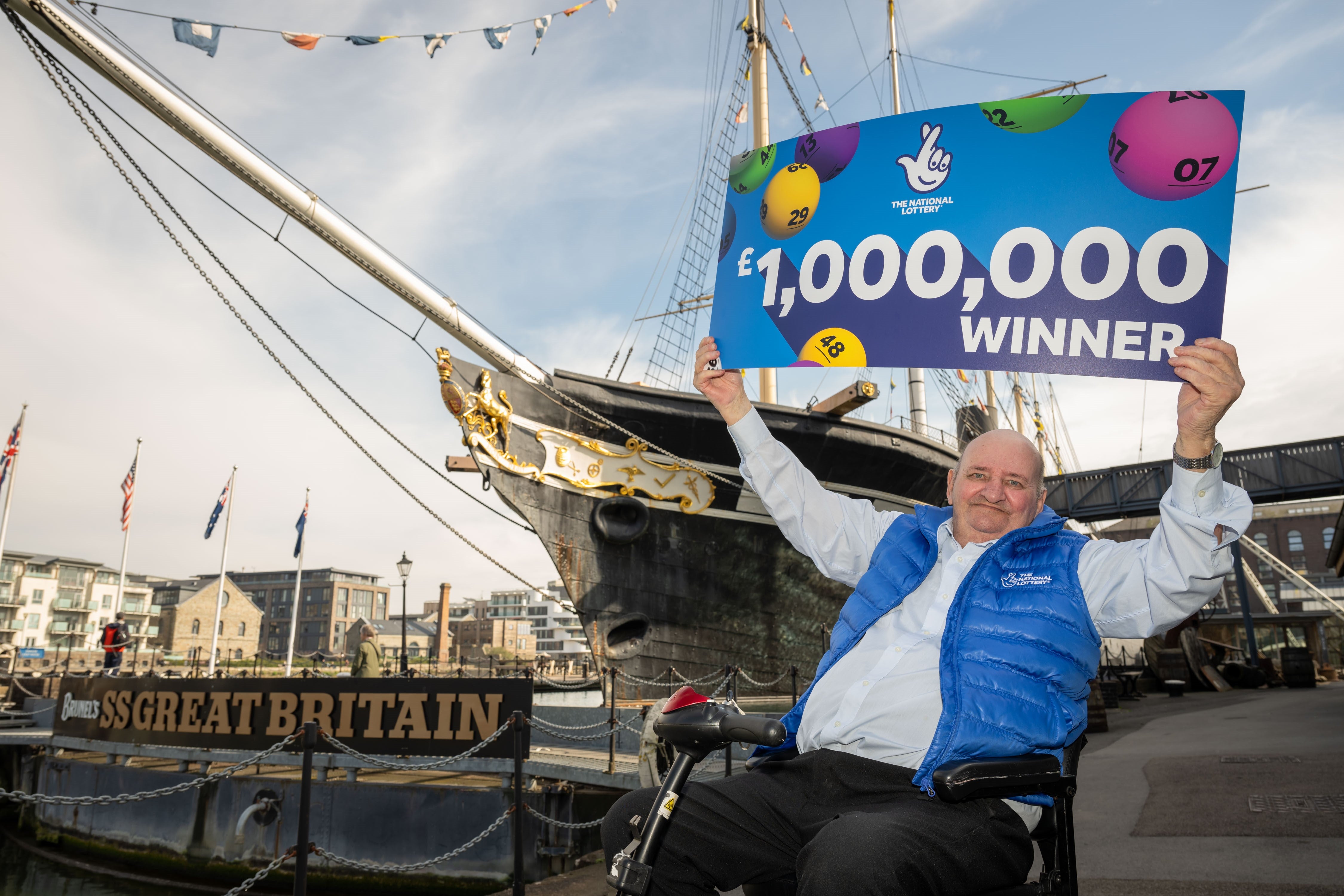 Mr Wilcock plans on buying a new mobility scooter and celebrating his win with his friends (Allwyn/National Lottery/PA)