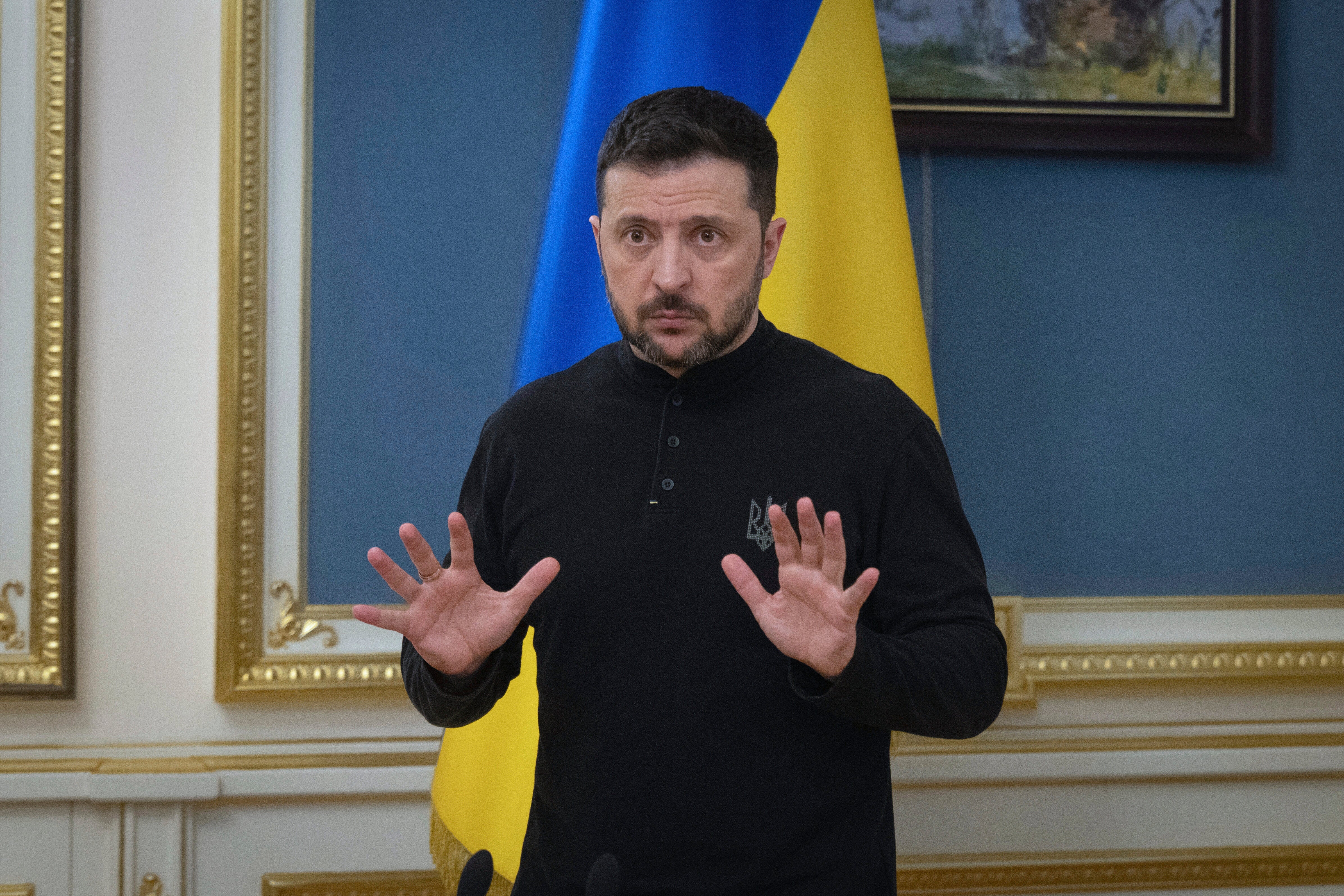 Ukrainian president Volodymyr Zelensky