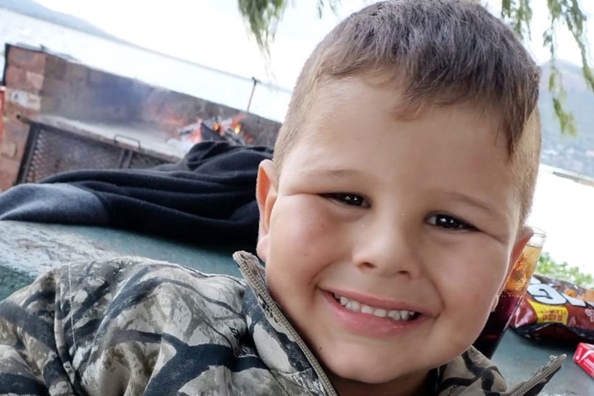 Johandre is described as a happy boy who loves fishing with his father