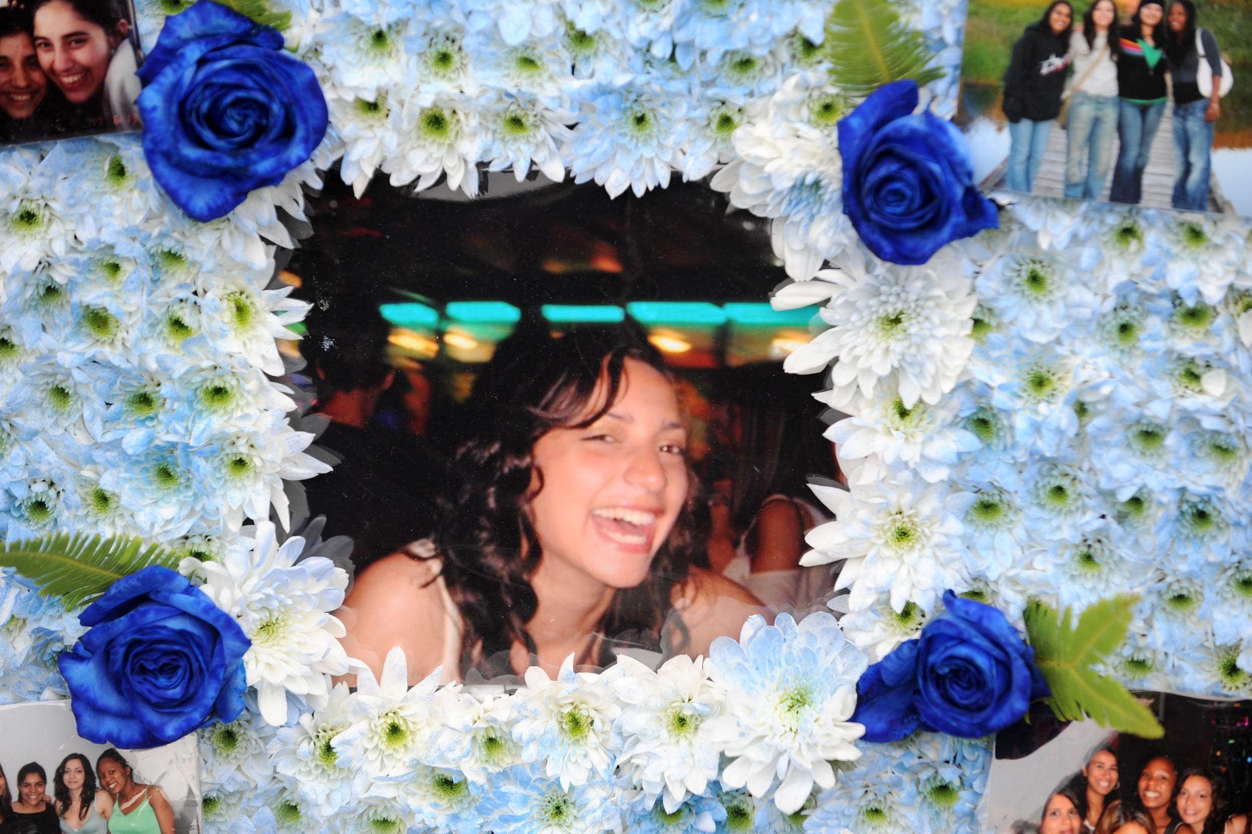 A floral tribute at the funeral of murdered Meredith Kercher (Stefan Rousseau/PA)