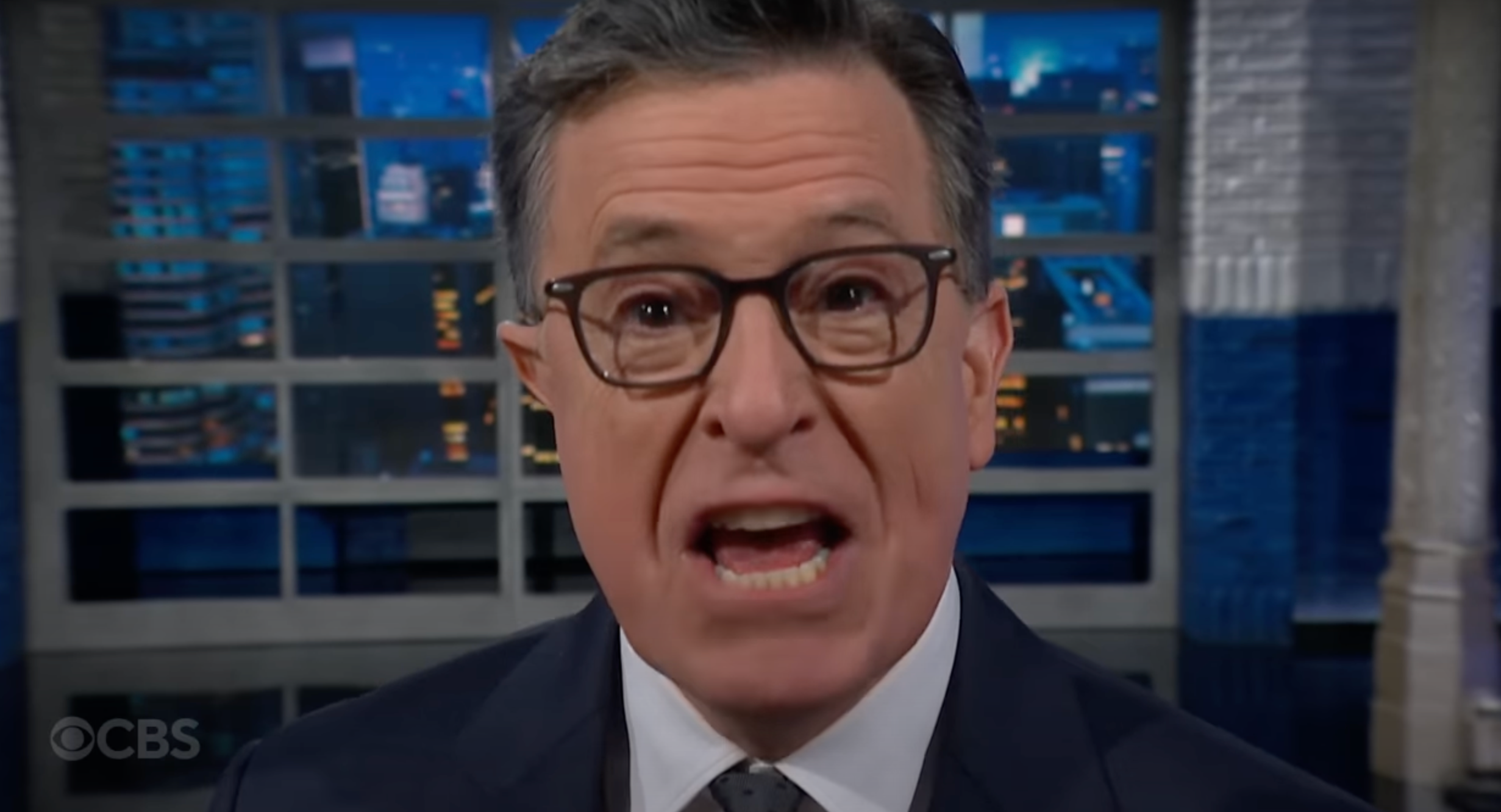 Colbert became increasingly irate as he discussed Pete Hegseth's response to the security breach
