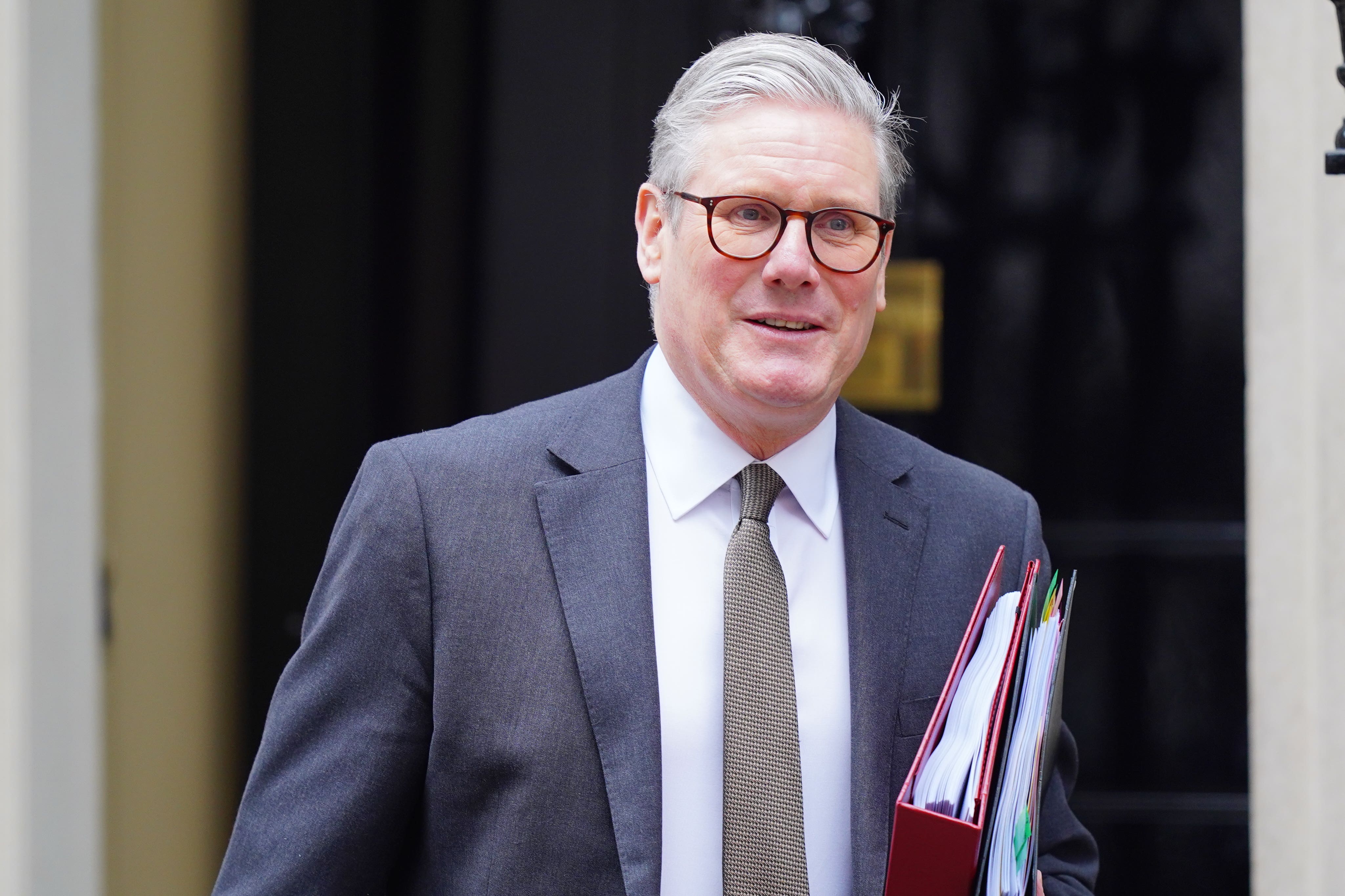 Prime Minister Sir Keir Starmer departs 10 Downing Street, London, to attend Prime Minister’s Questions and Chancellor of the Exchequer Rachel Reeves’ spring statement at the Houses of Parliament (James Manning/PA)