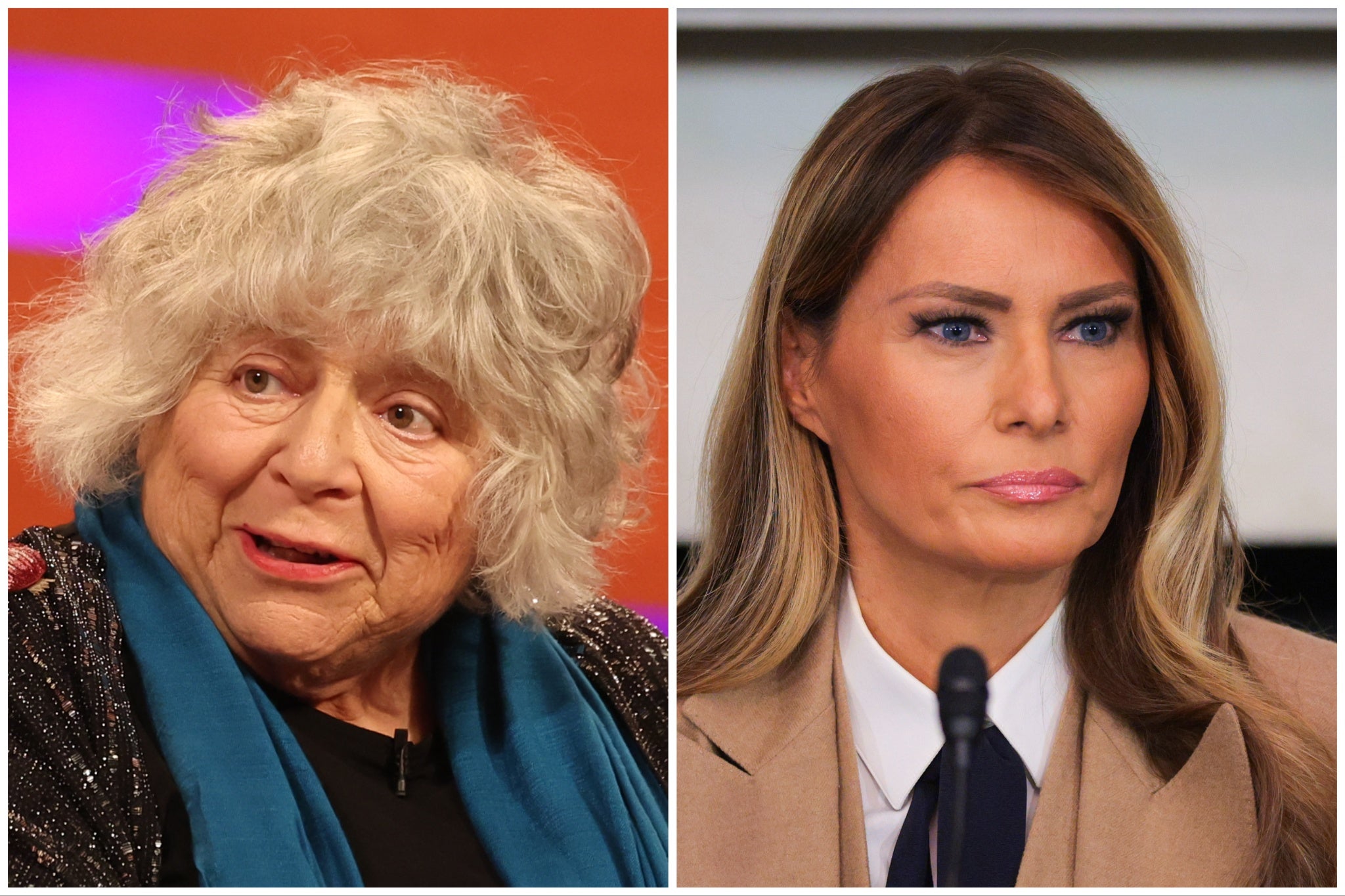 Margolyes took a swipe at Melania Trump