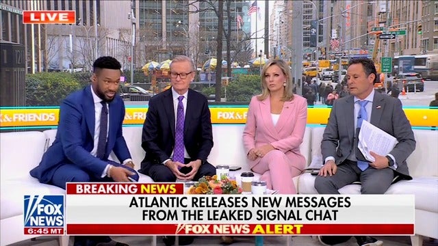Fox & Friends hosts insist that Jeffrey Goldberg "overpromised" on his story about Pete Hegseth texting "war plans" to a Signal group chat that Goldberg was inadvertently added to.