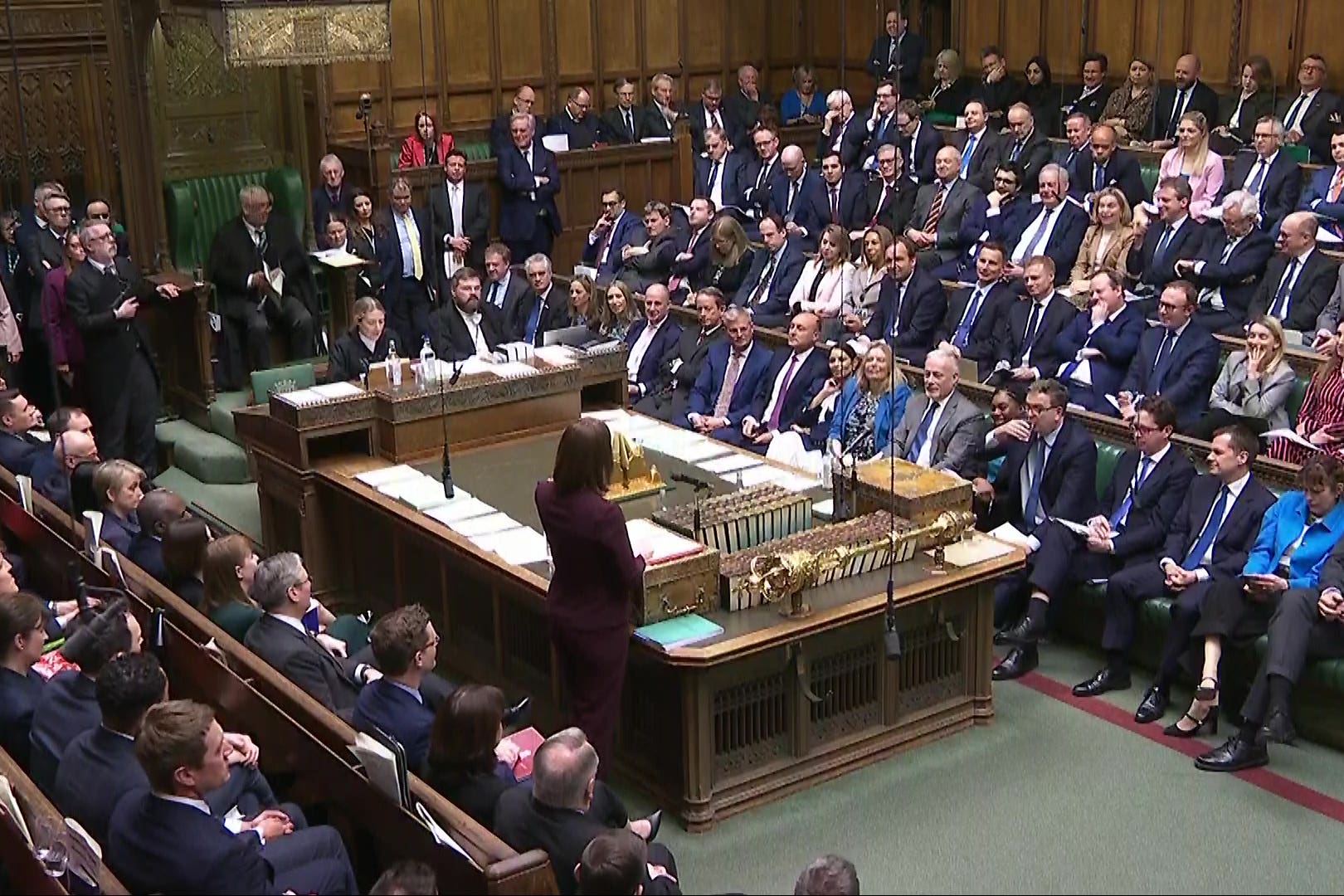 Chancellor of the Exchequer Rachel Reeves delivering her spring statement (House of Commons/UK Parliament)