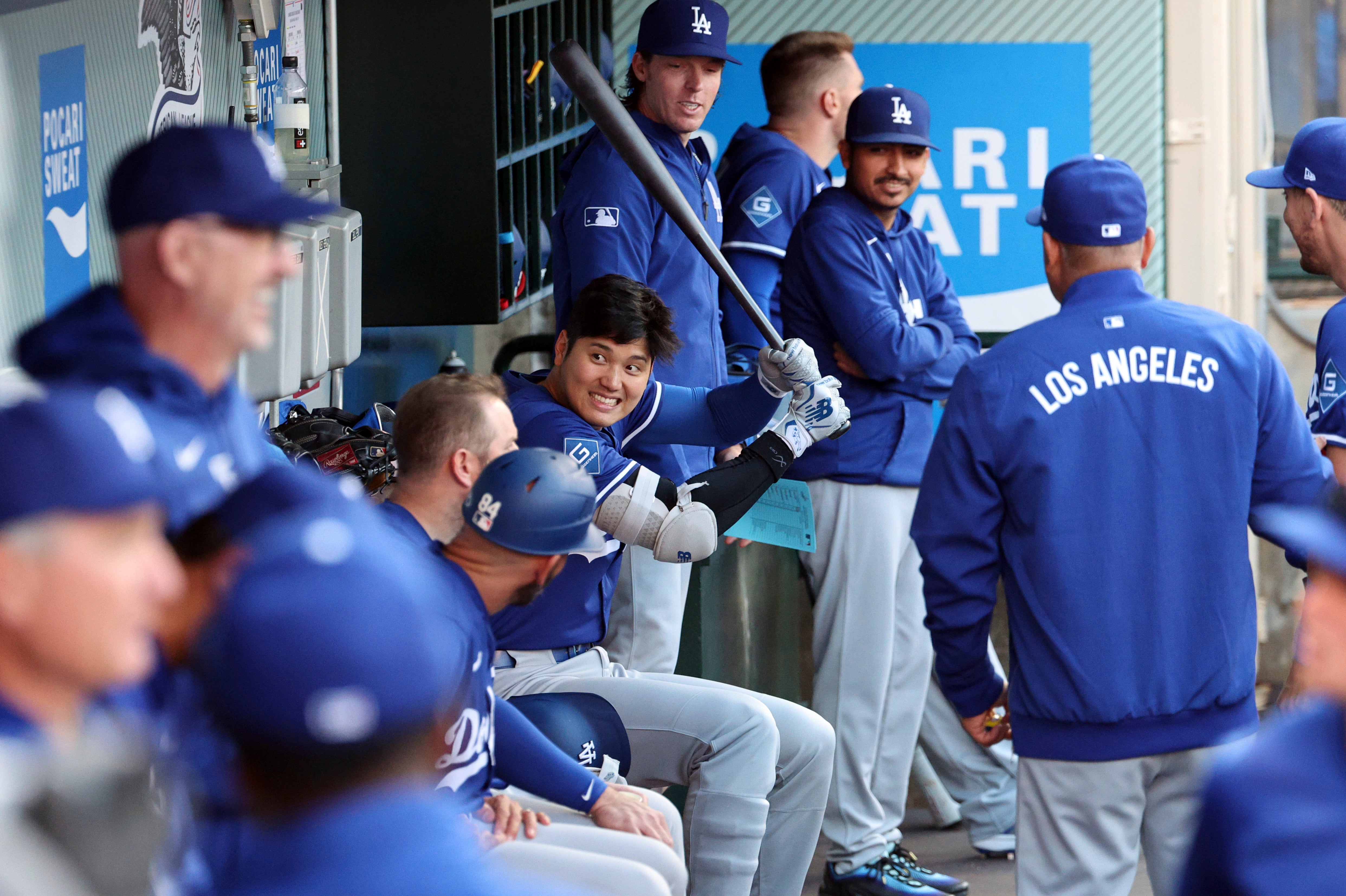 Dodgers Angels Baseball