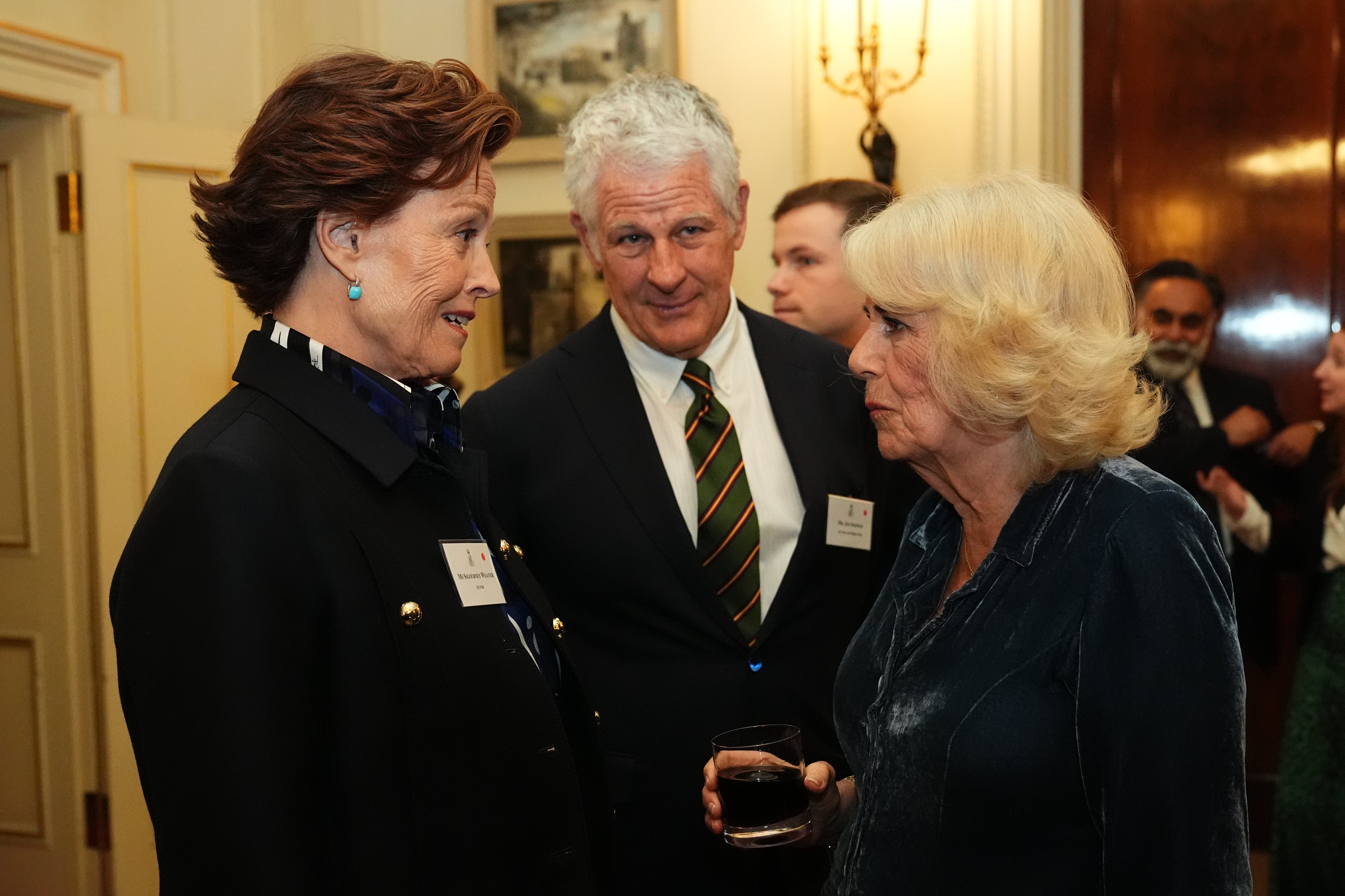 Sigourney Weaver meets the Queen