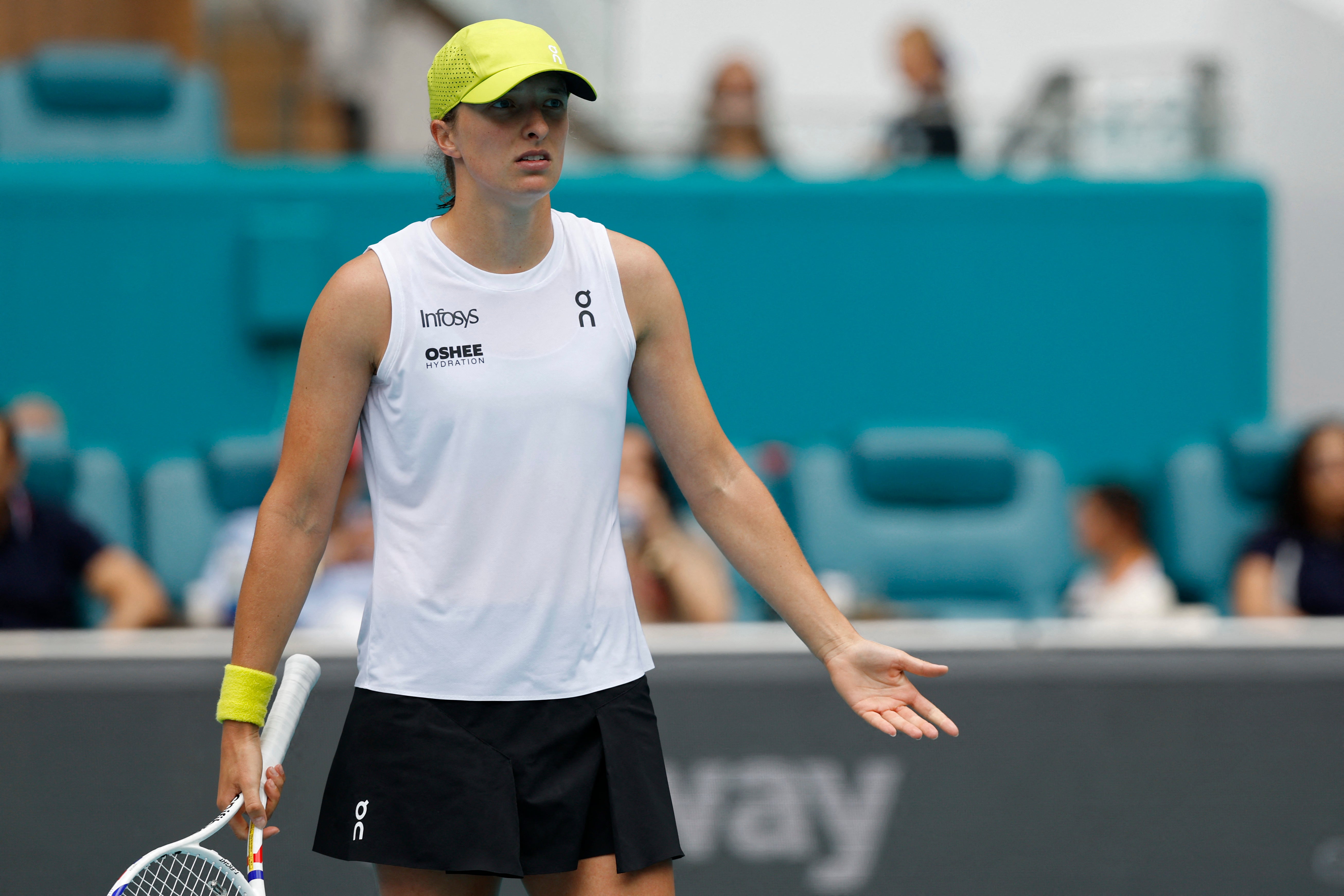 Swiatek struggled against Eala