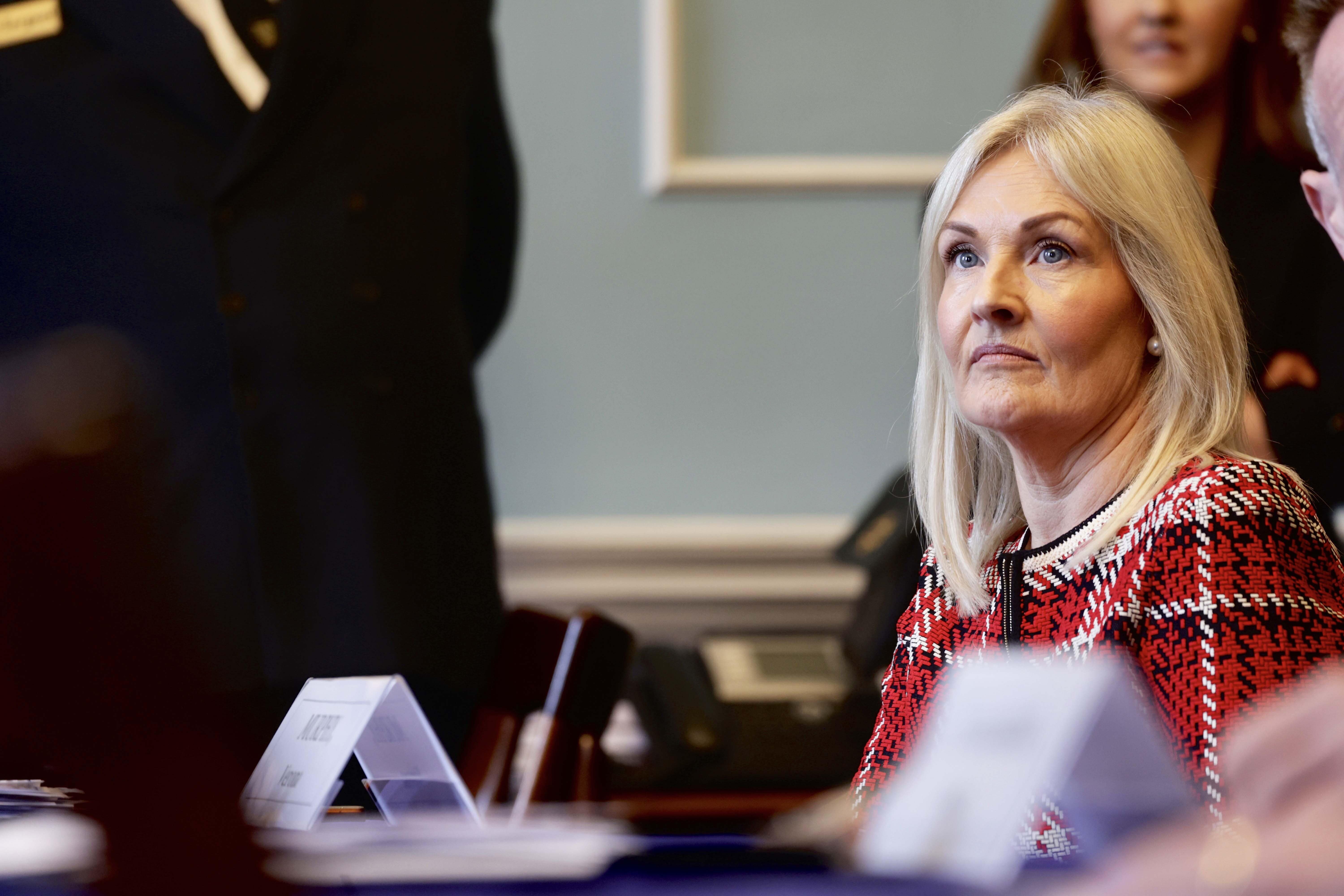 Verona Murphy, candidate for new Ceann Comhairle, during first sitting of the 34th Dail in Dublin (Maxwells/PA)