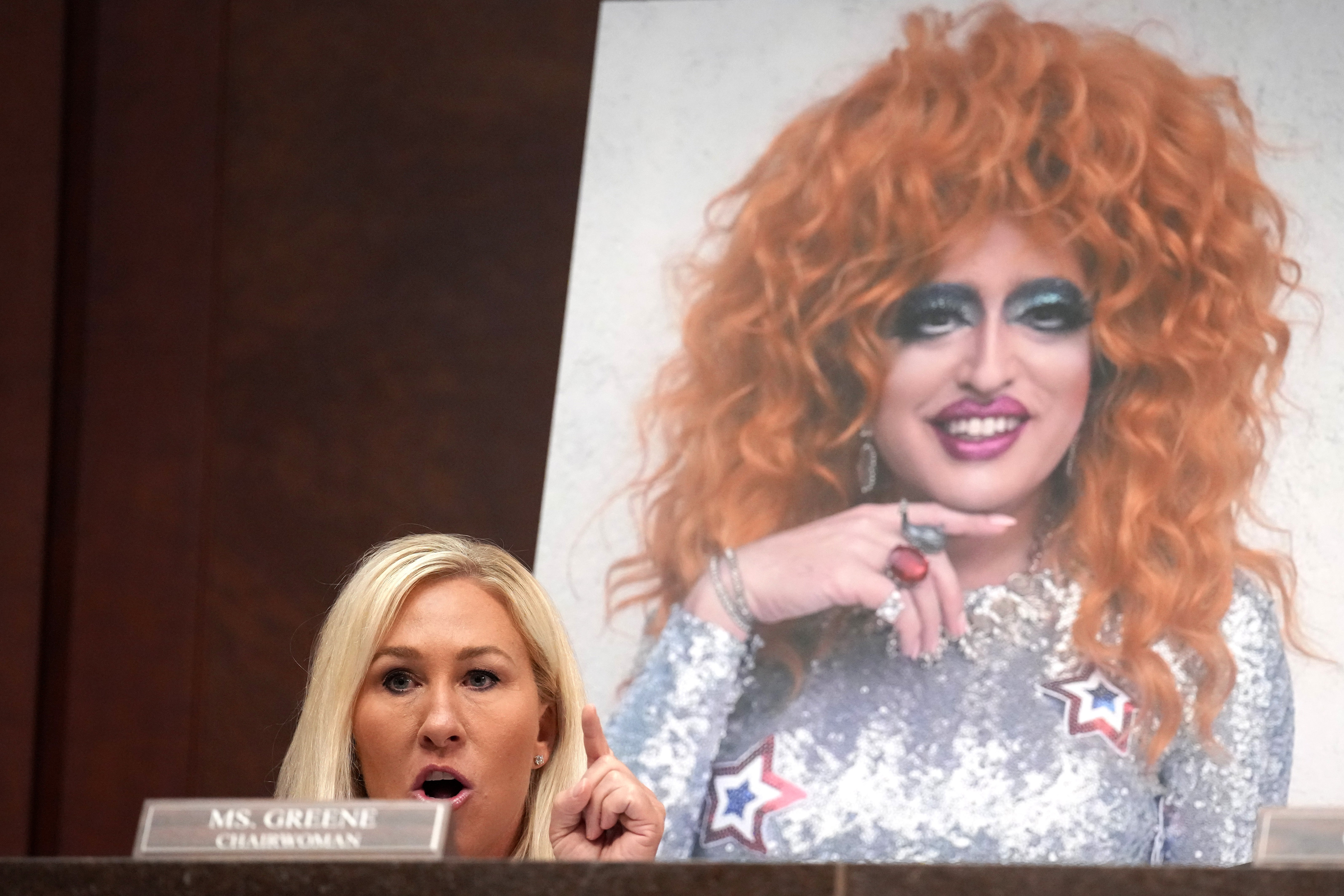 Far-right Republican Marjorie Taylor Greene repeatedly railed against PBS over a video of a drag queen that was never broadcast on its network