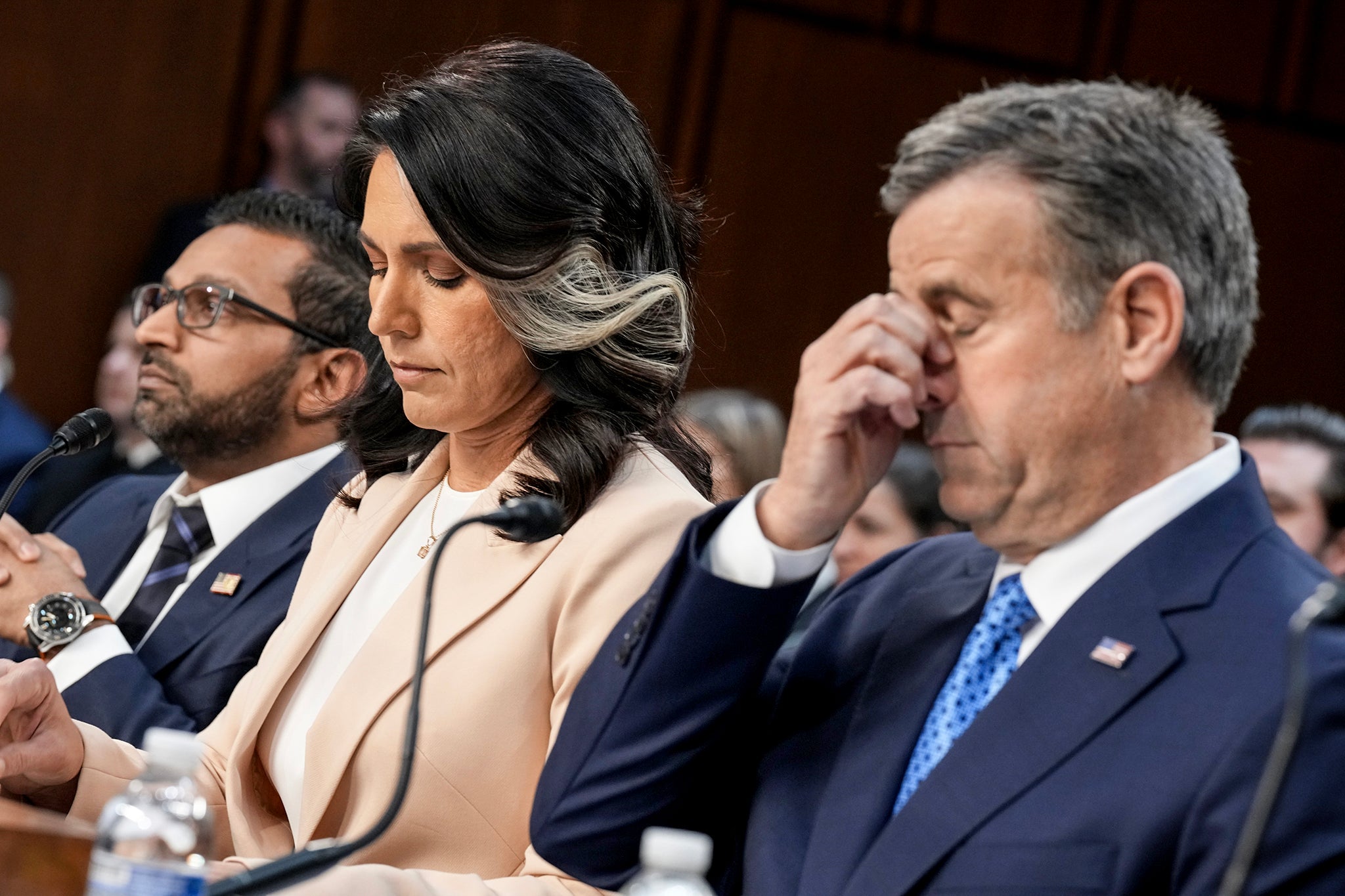 Director of national intelligence Tulsi Gabbard was among those grilled by senators following the leak