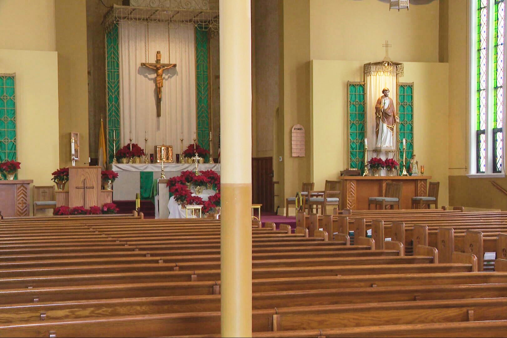A laboratory analysis turned up nothing miraculous about red marks found on a Communion wafer at a Catholic church in Indiana