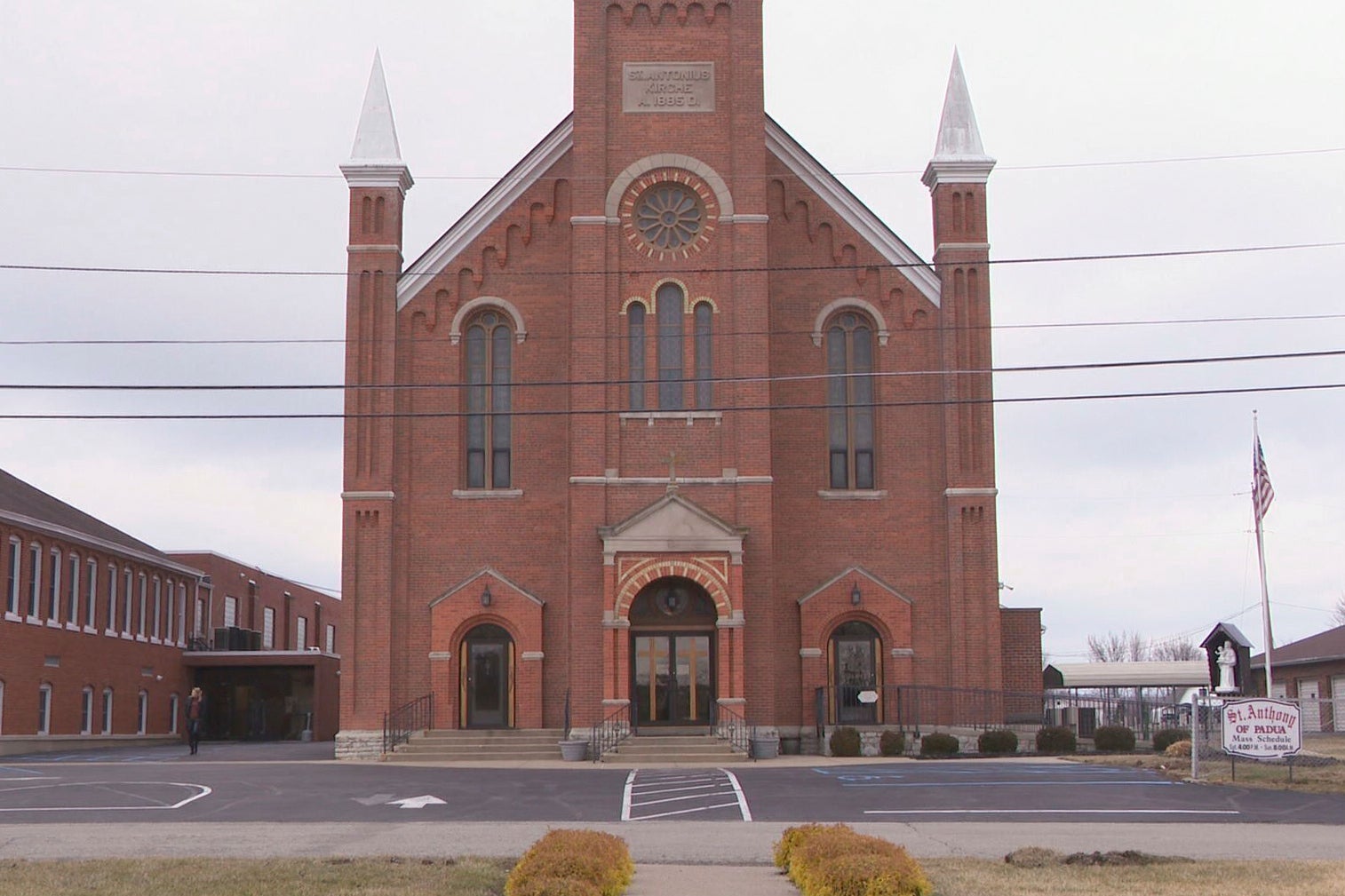 St. Anthony of Padua Church, where a Communion wafer with red marks was discovered