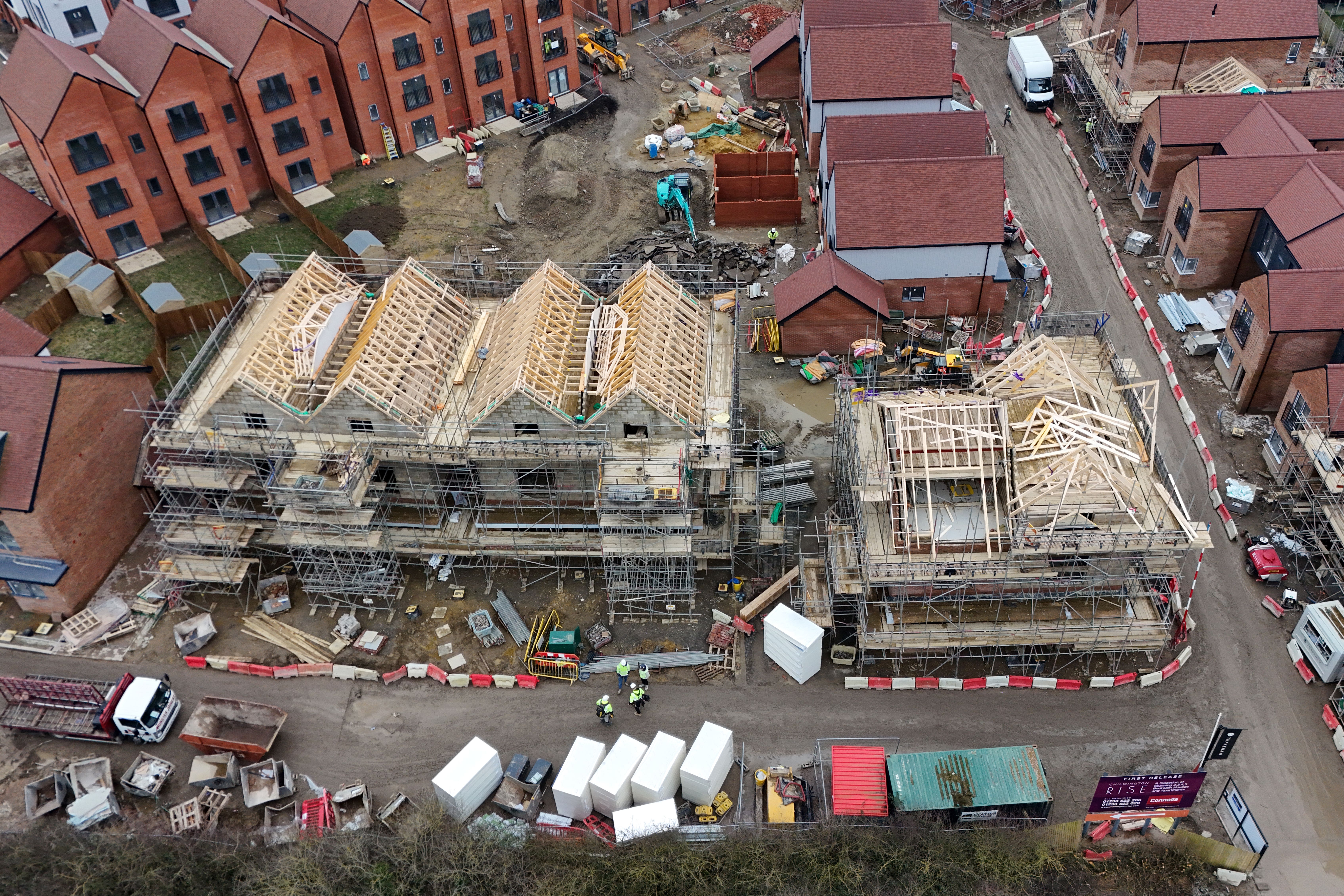 A housing development at Chilmington Green in Ashford, Kent (Gareth Fuller/PA)