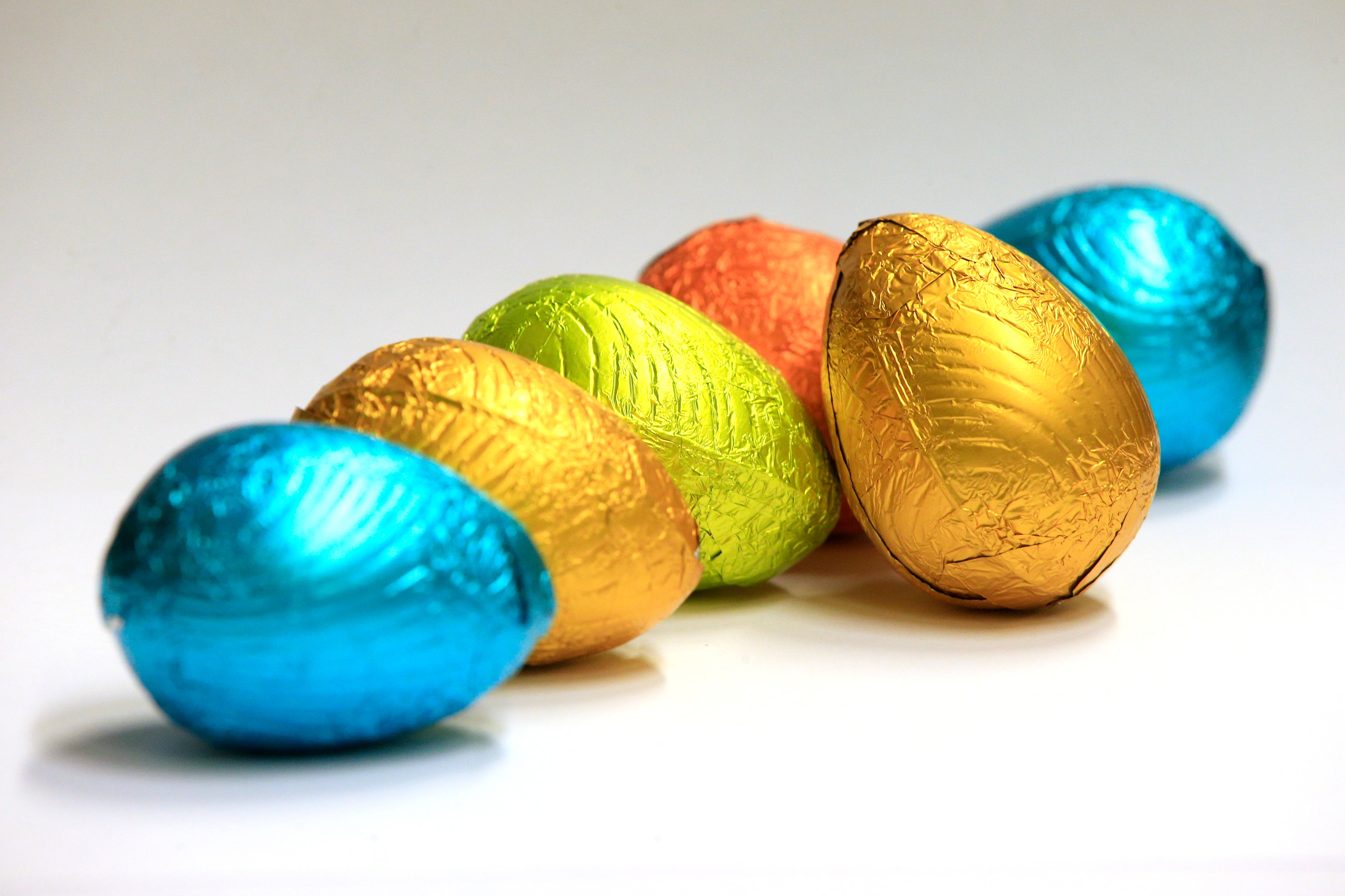 A general selection of foil wrapped chocolate Easter eggs (Jonathan Brady/PA)