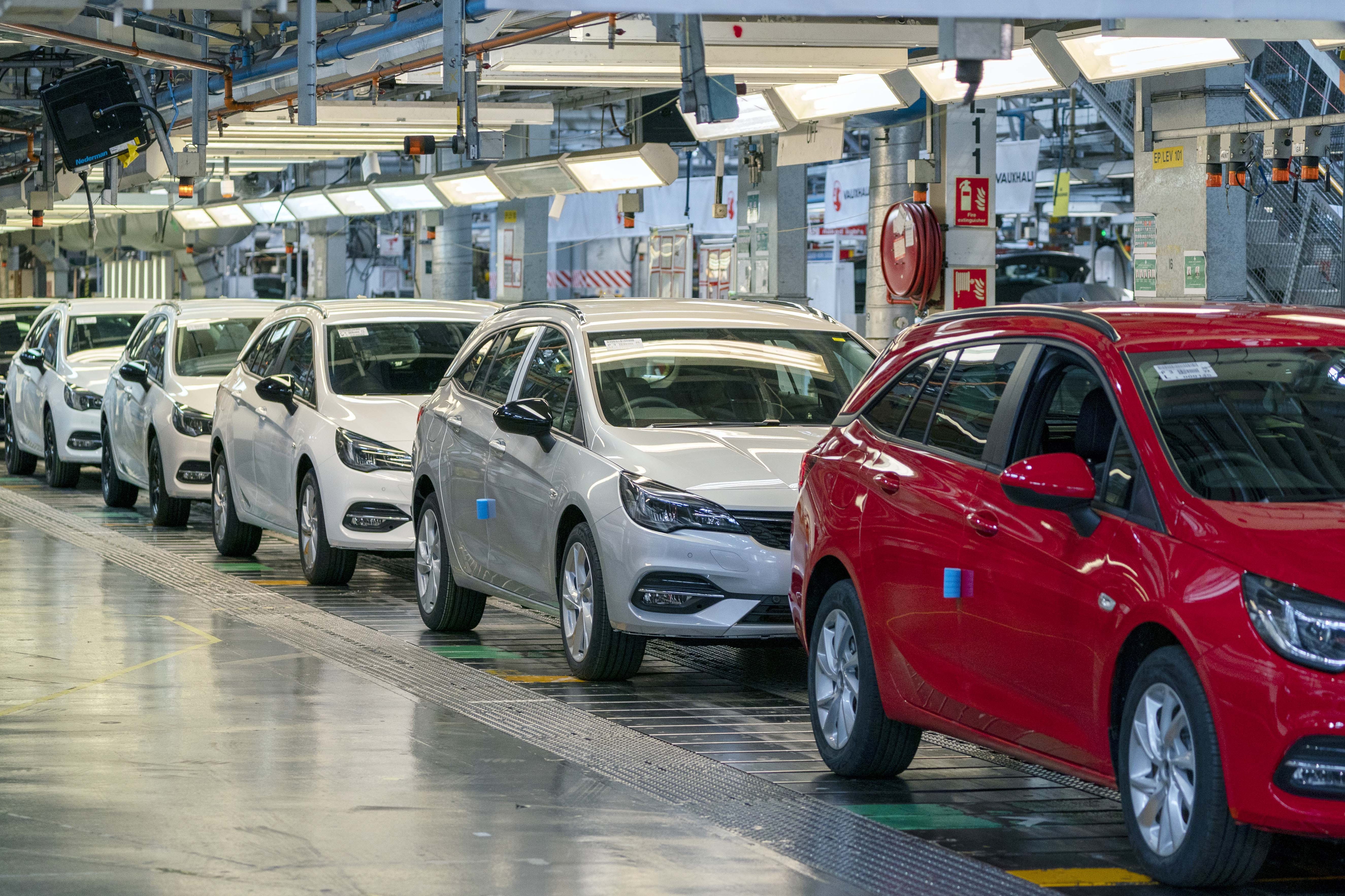 Production of cars and commercial vehicles is down again, industry body the Society of Motor Manufacturers and Traders said (Peter Byrne/PA)