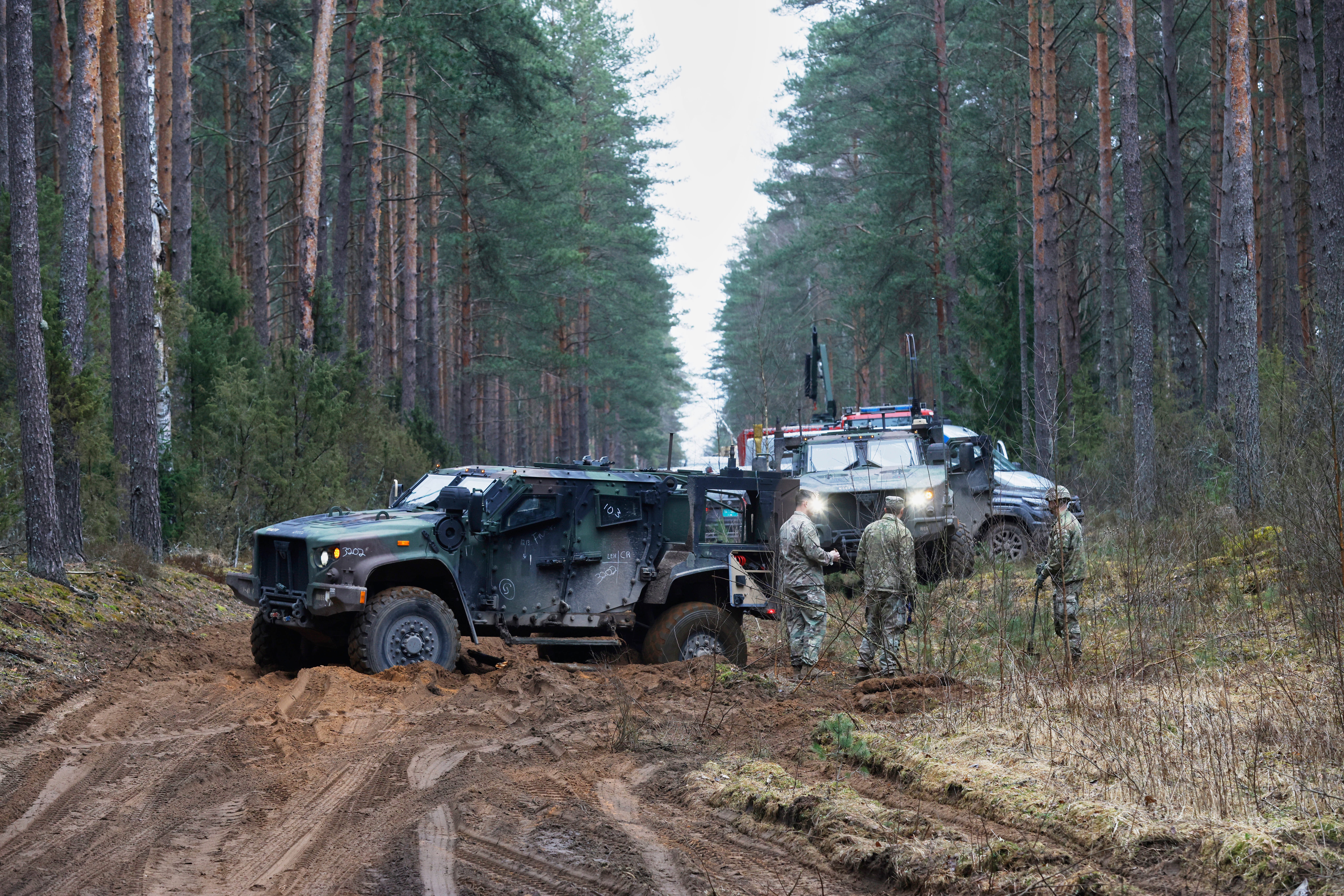 Four U.S. Army soldiers went missing during a training exercise in Pabradė,