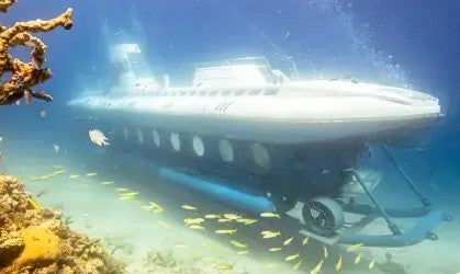 The Sindbad submarine takes tourists under the water in the Red Sea (file photo)