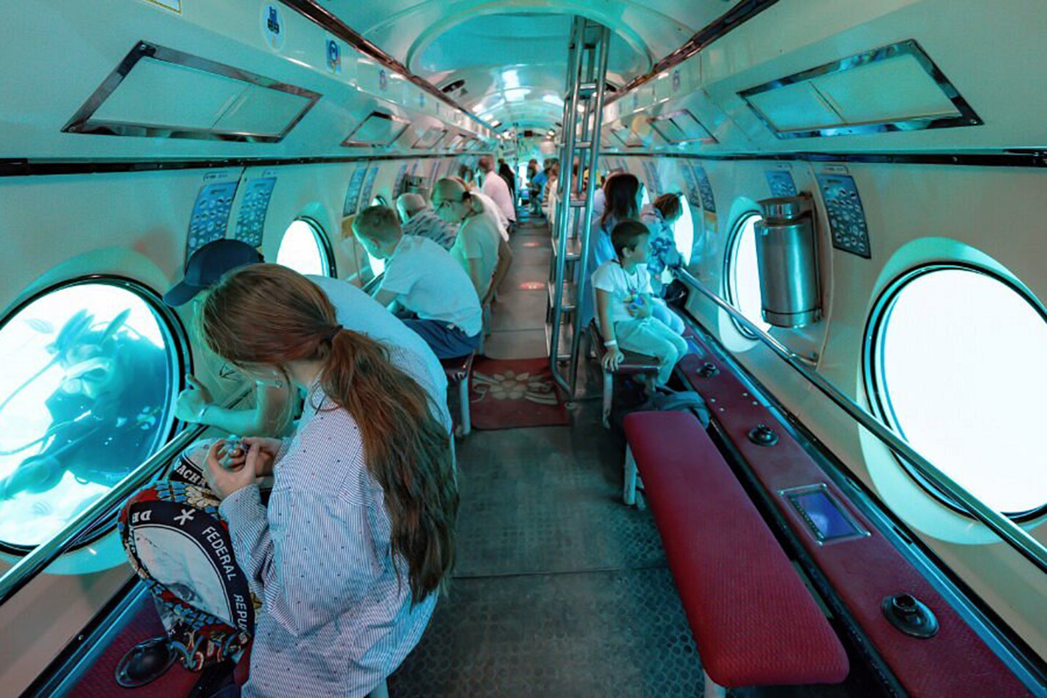 The Sindbad offered underwater views of the Red Sea’s coral reefs