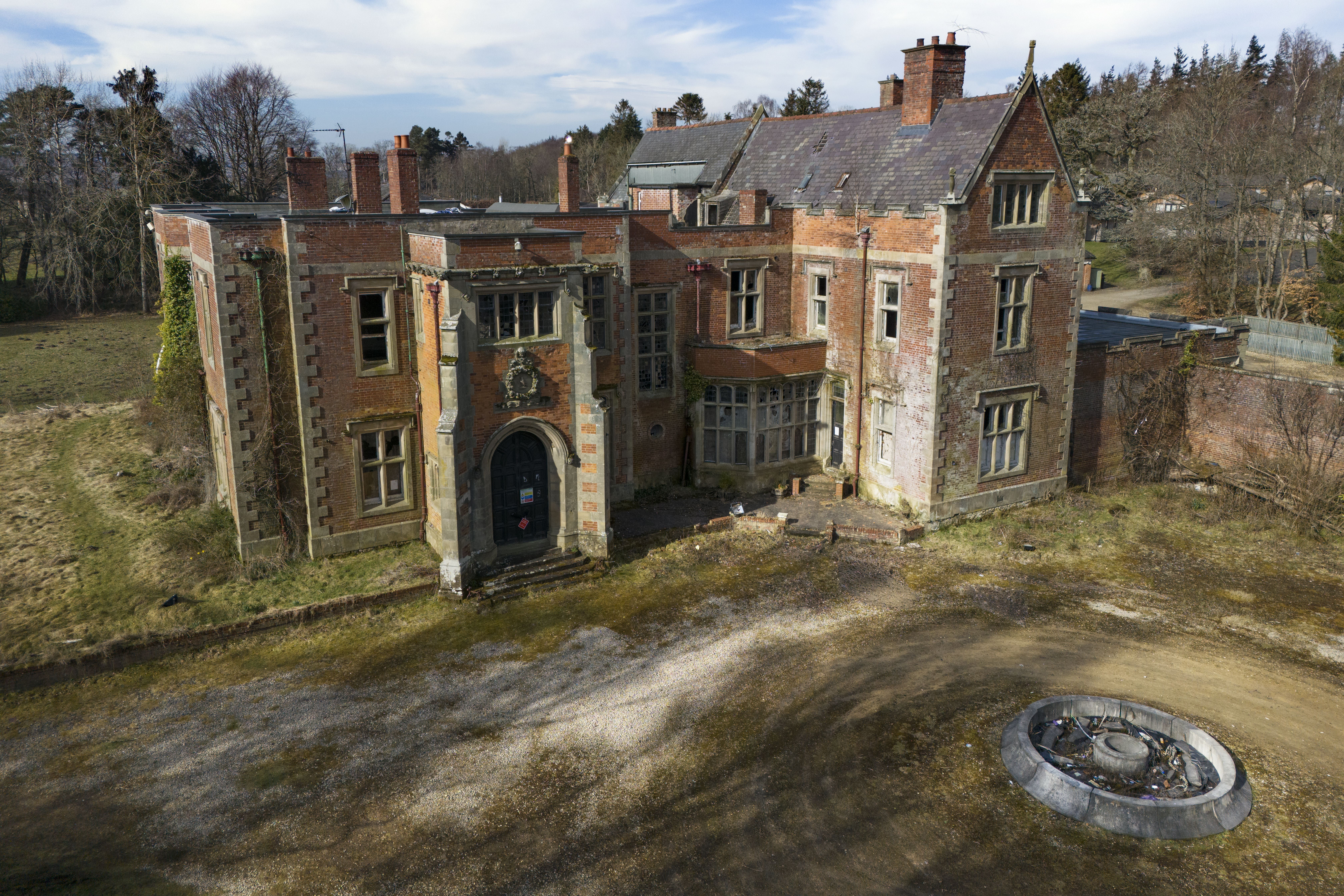 Otterburn Hall in Northumberland National Park, a Grade II listed country house, has sold for £305,000 at auction (Owen Humphreys/PA)