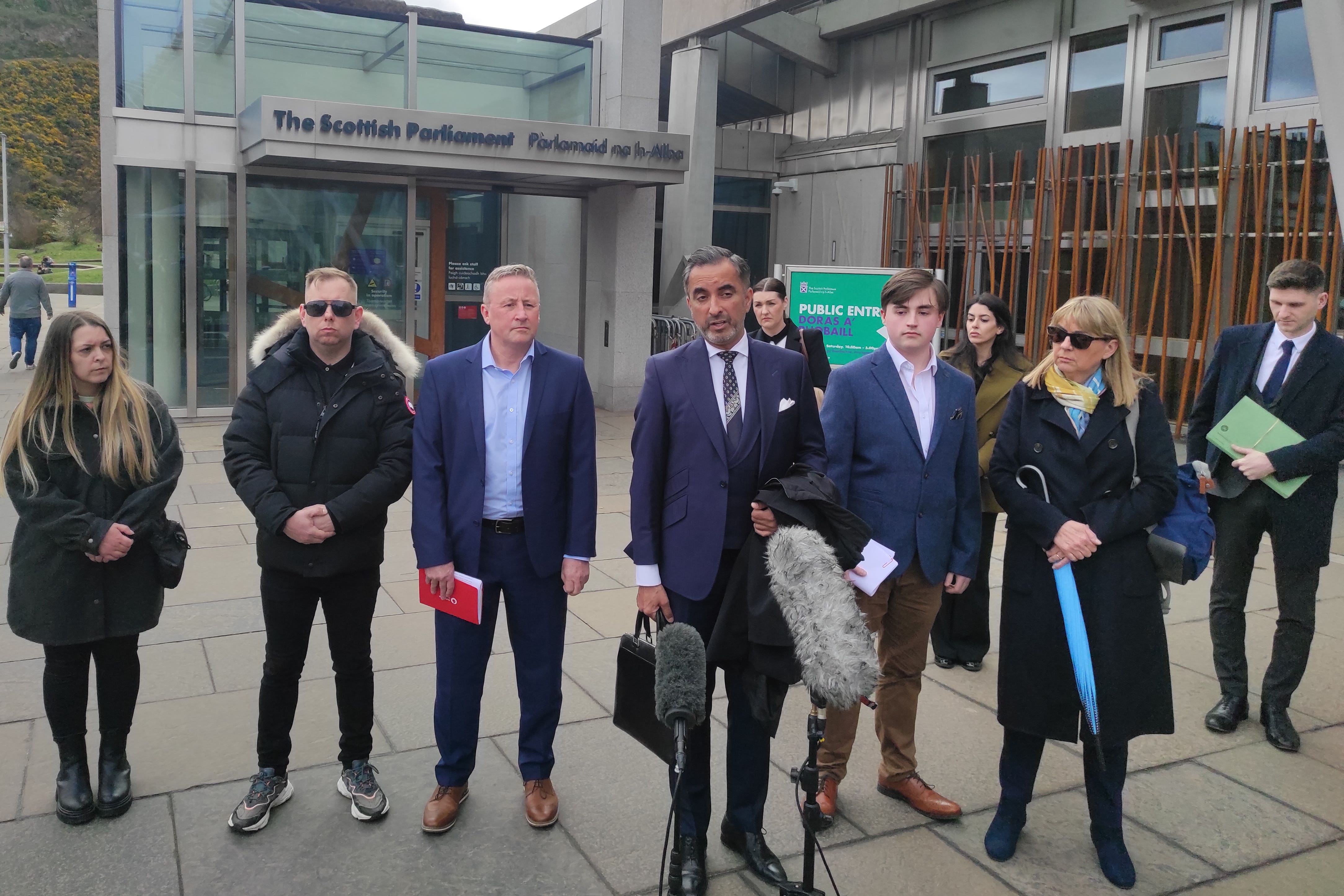 The parents of a Katie Allan, who took her own life while in custody in Polmont YOI in 2018, said they are ‘fed up’ of apologies (Nick Forbes/PA)