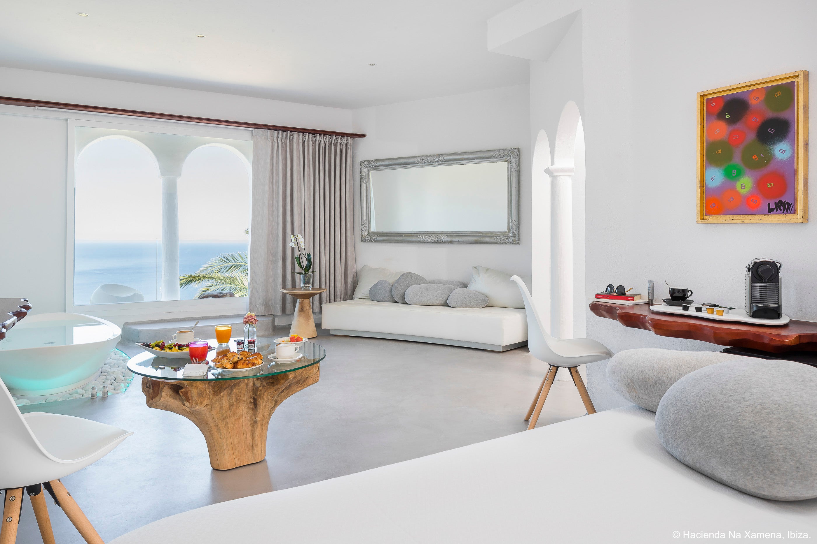 Soak up the views while you soak in the tub at Hacienda Na Xamena