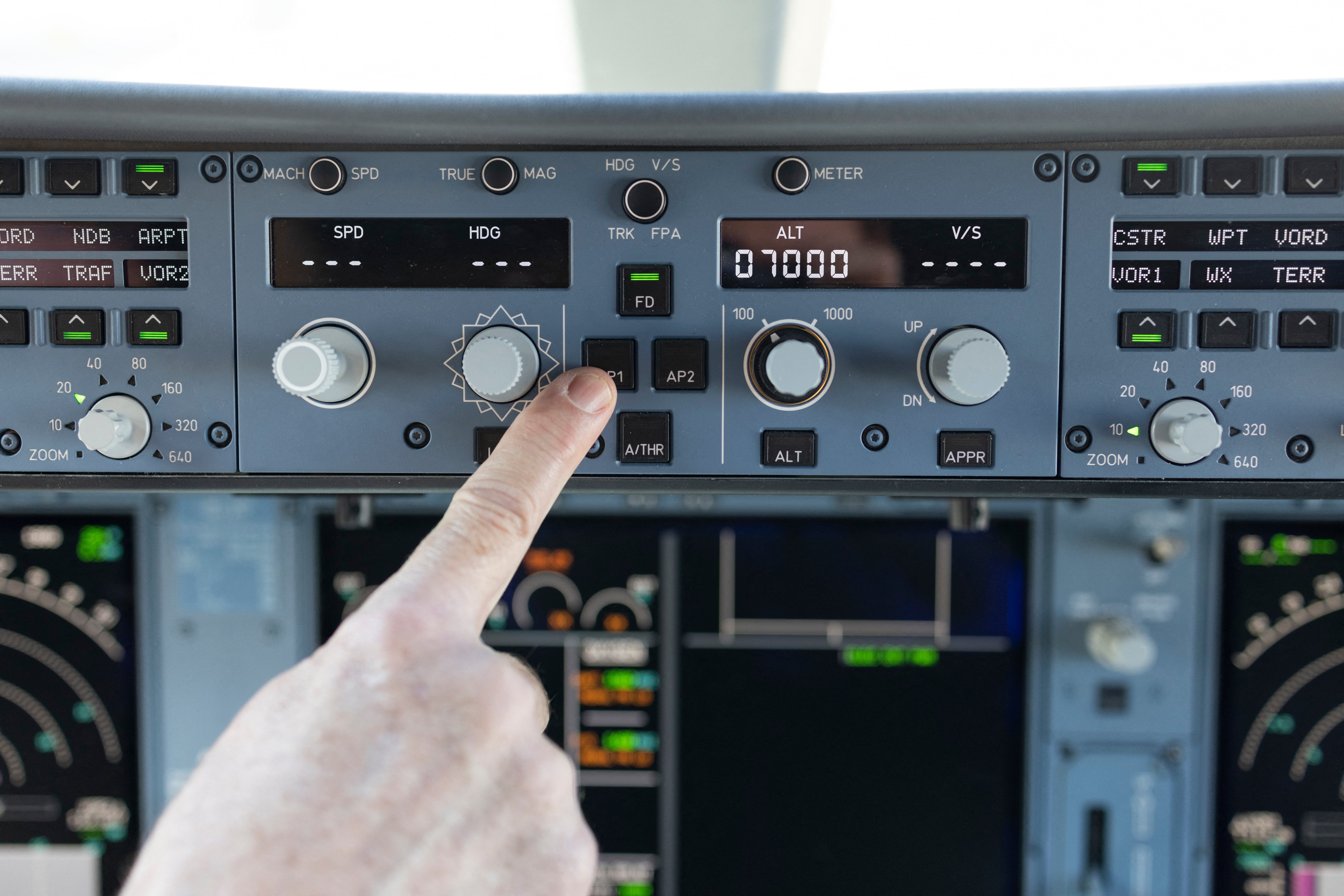 The autopilot was switched on at the time