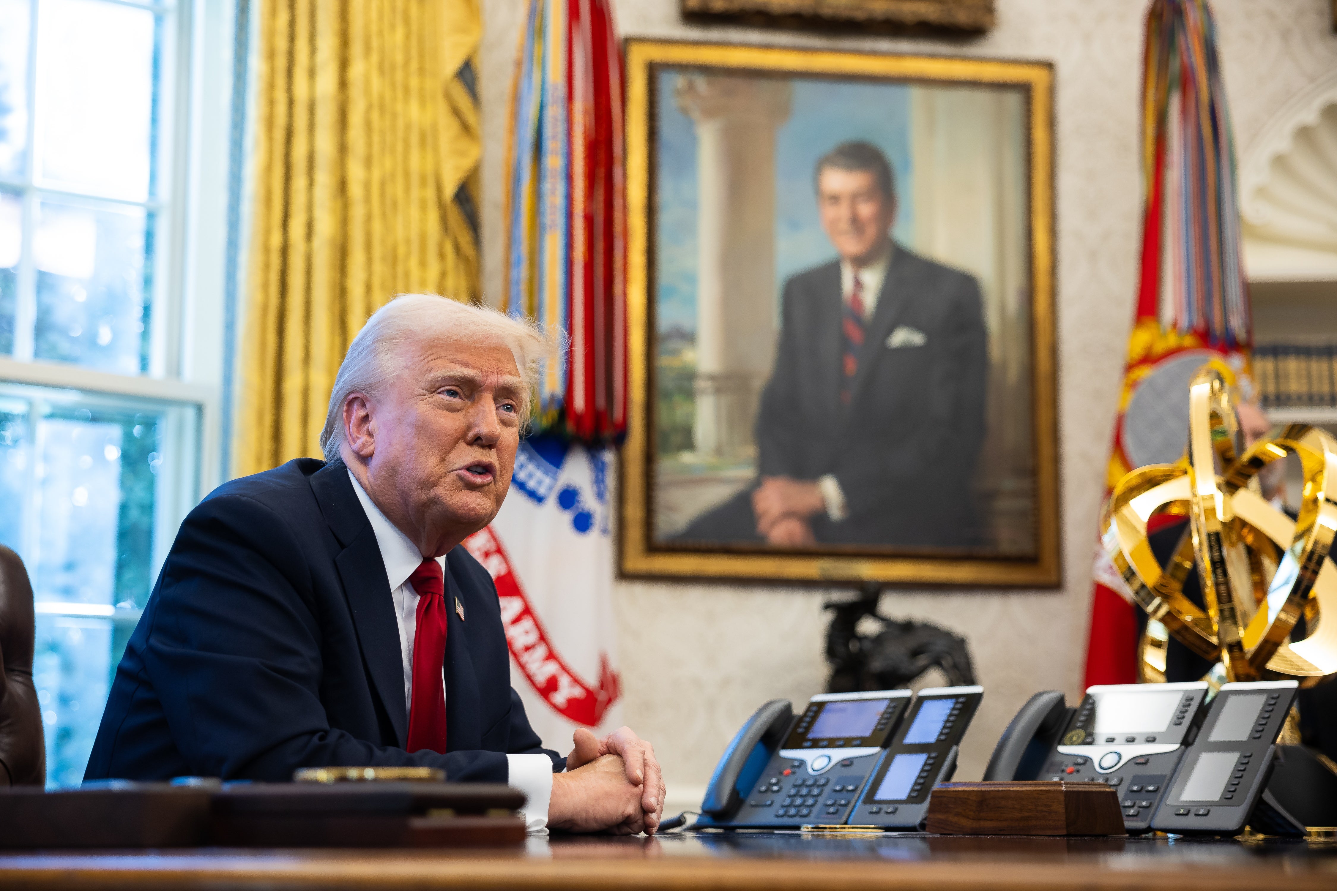 President Donald Trump reportedly hosted a call in early March with automotive CEOs where he touted his 25 percent trade tariffs as ‘great.’ Trump also warned bosses not to increase prices when the tariffs start