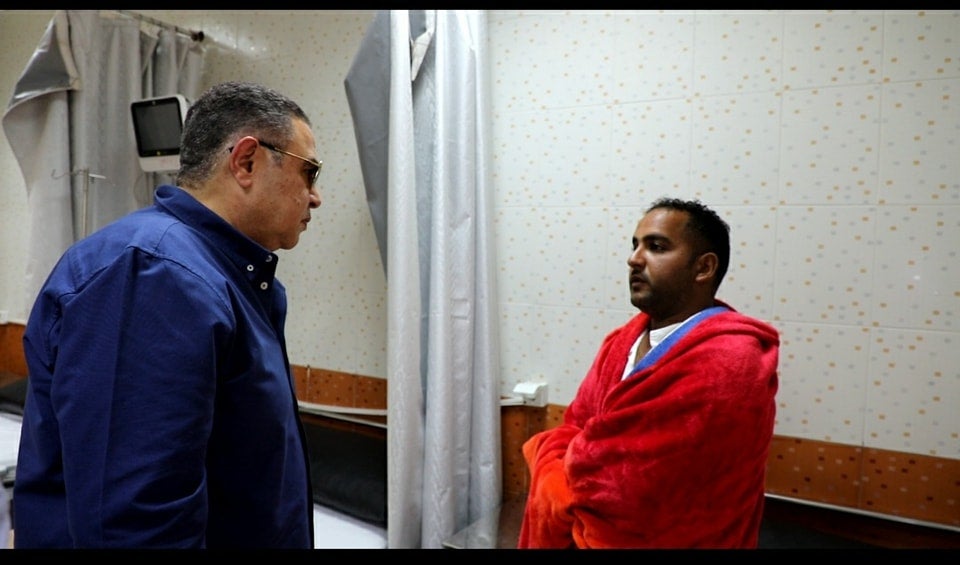 The Governor of the Red Sea visits survivors in hospital (R)