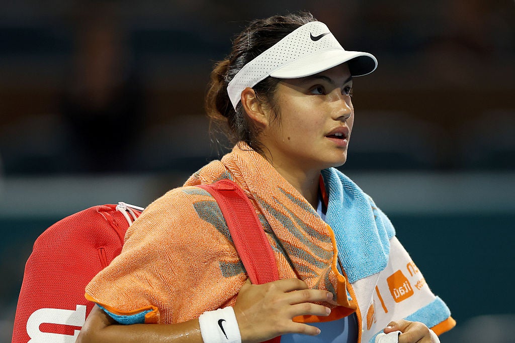 Raducanu reached the quarter-finals in Miami for the first time on the back of a brilliant fortnight