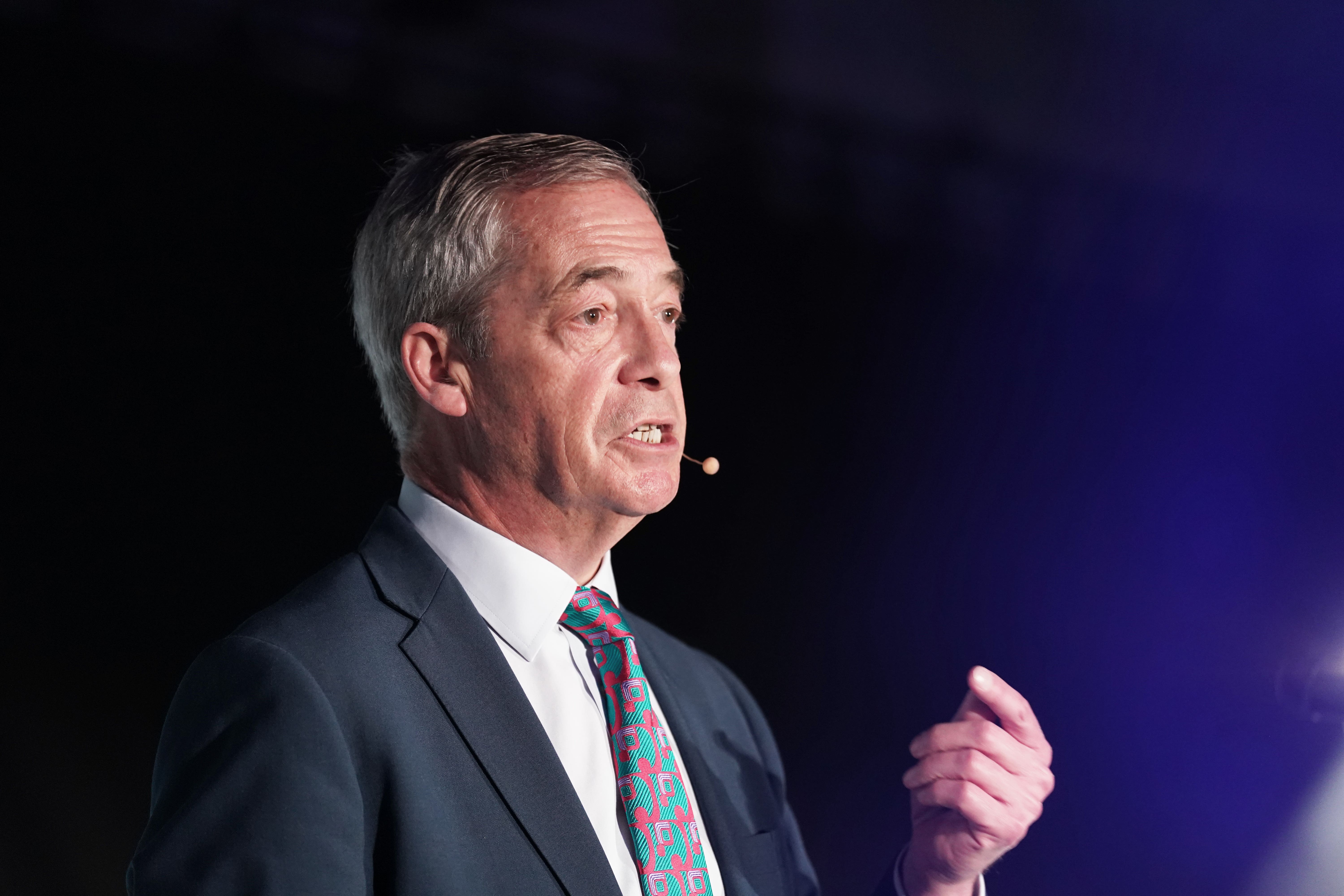 Reform UK leader Nigel Farage