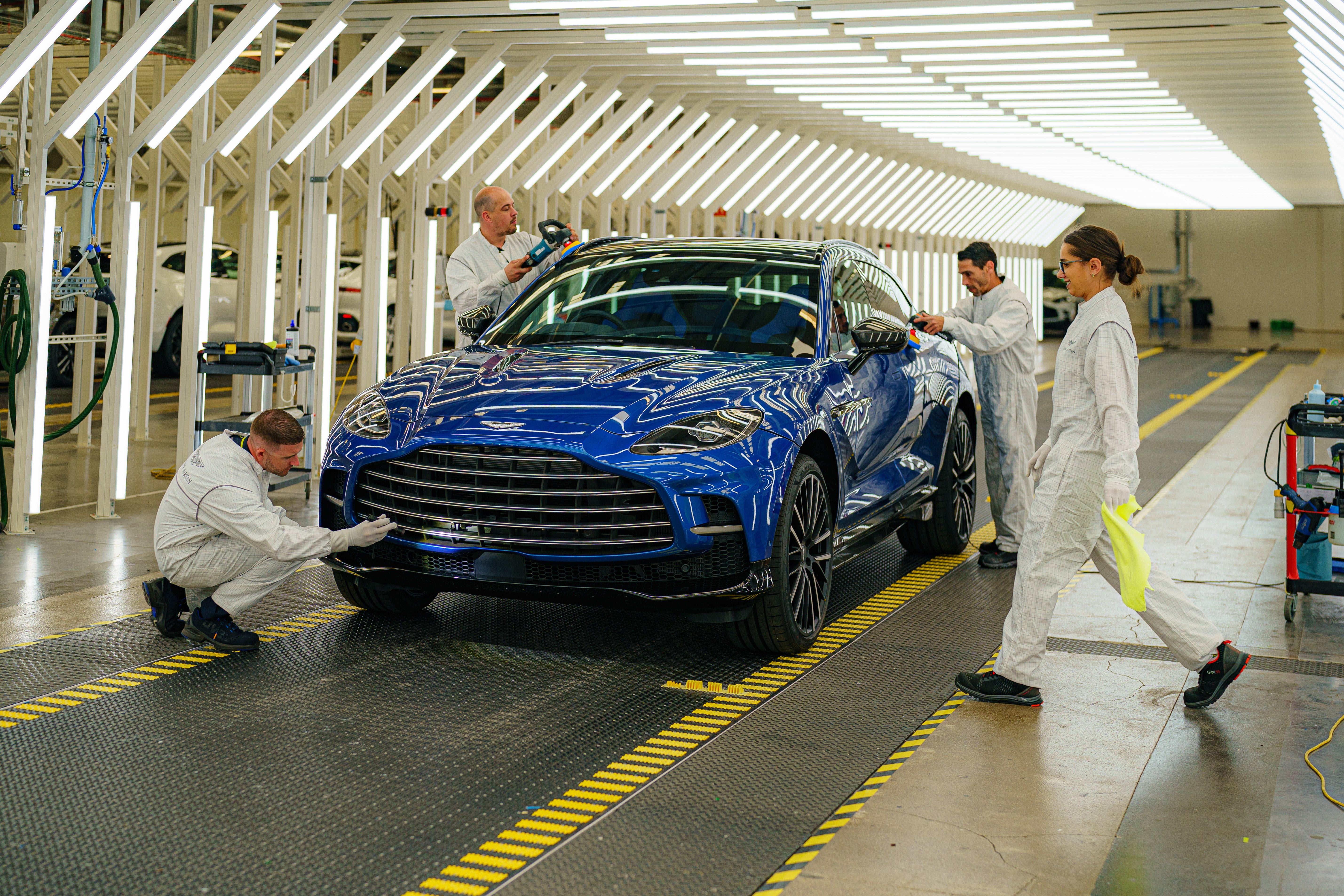 <p>Aston Martin is one UK brand that would be hit by 25 per cent import tariffs.</p>