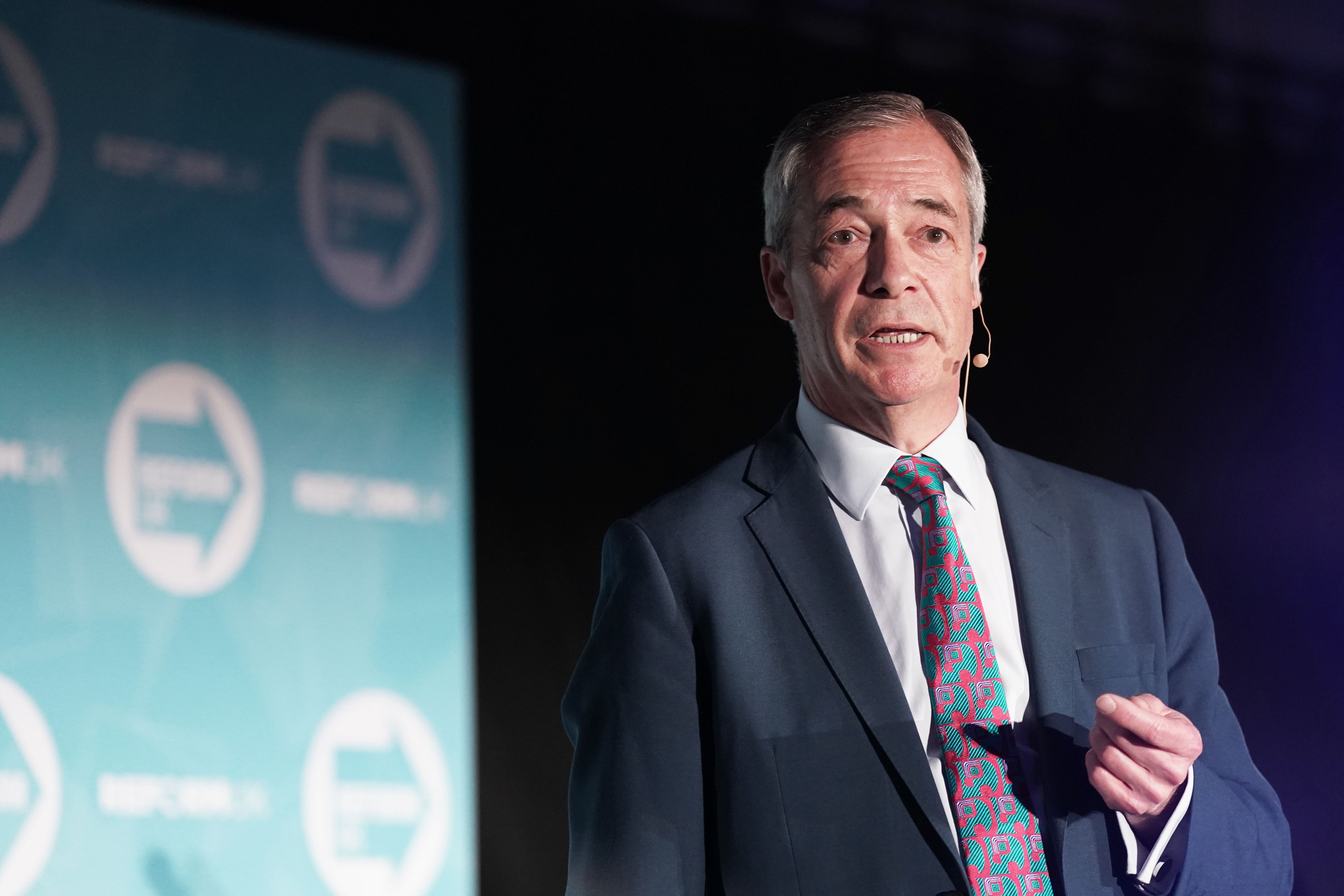 Reform UK leader Nigel Farage criticised the Conservatives and Labour (Joe Giddens/PA)