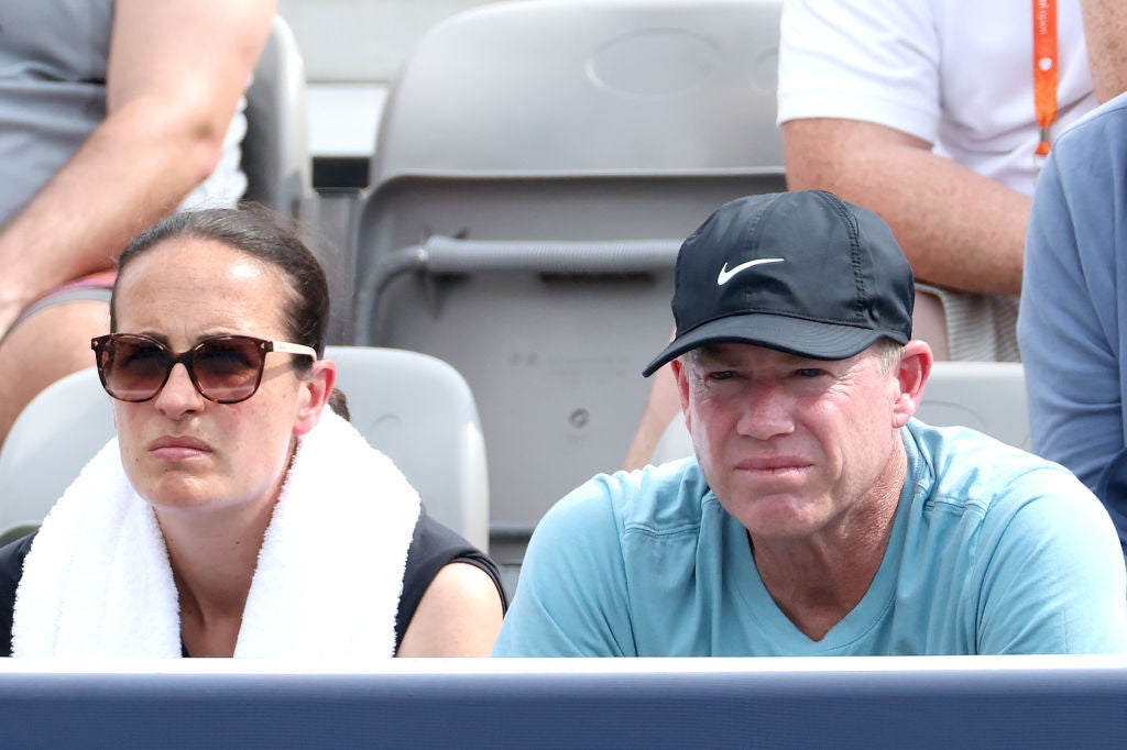 Jane O'Donoghue and Mark Petchey have been familiar faces for Raducanu in Miami