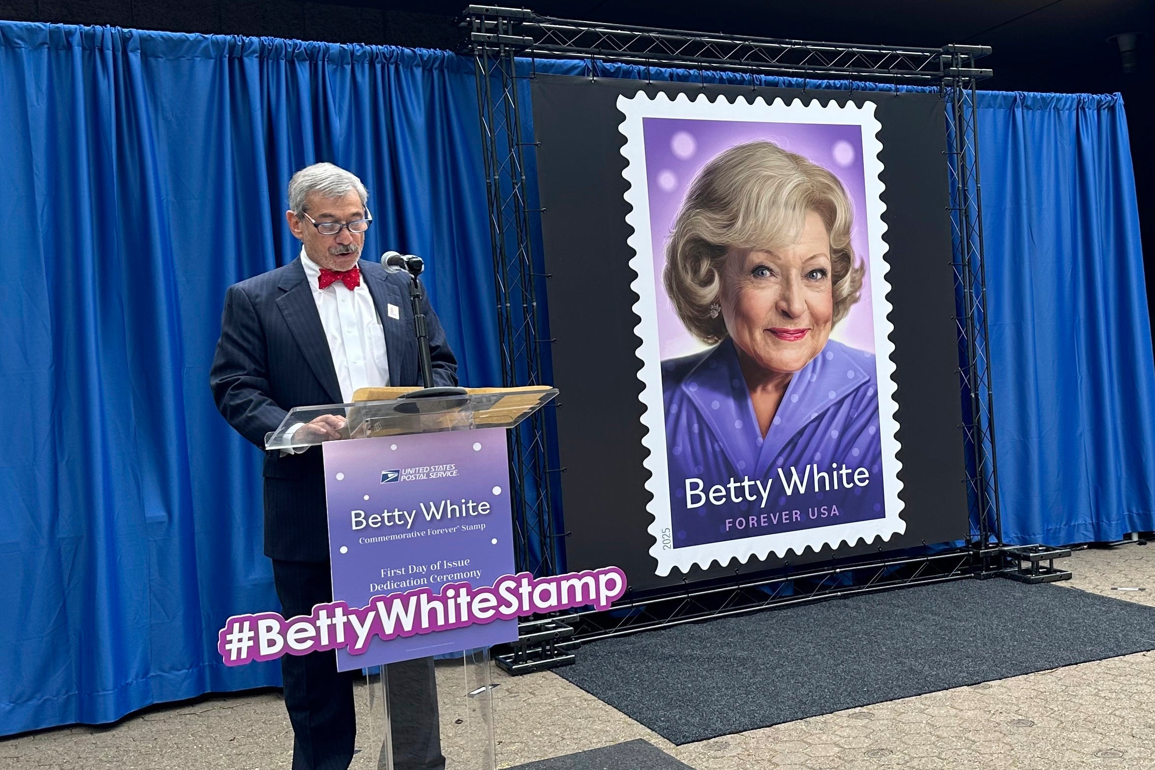Betty White Stamp Ceremony