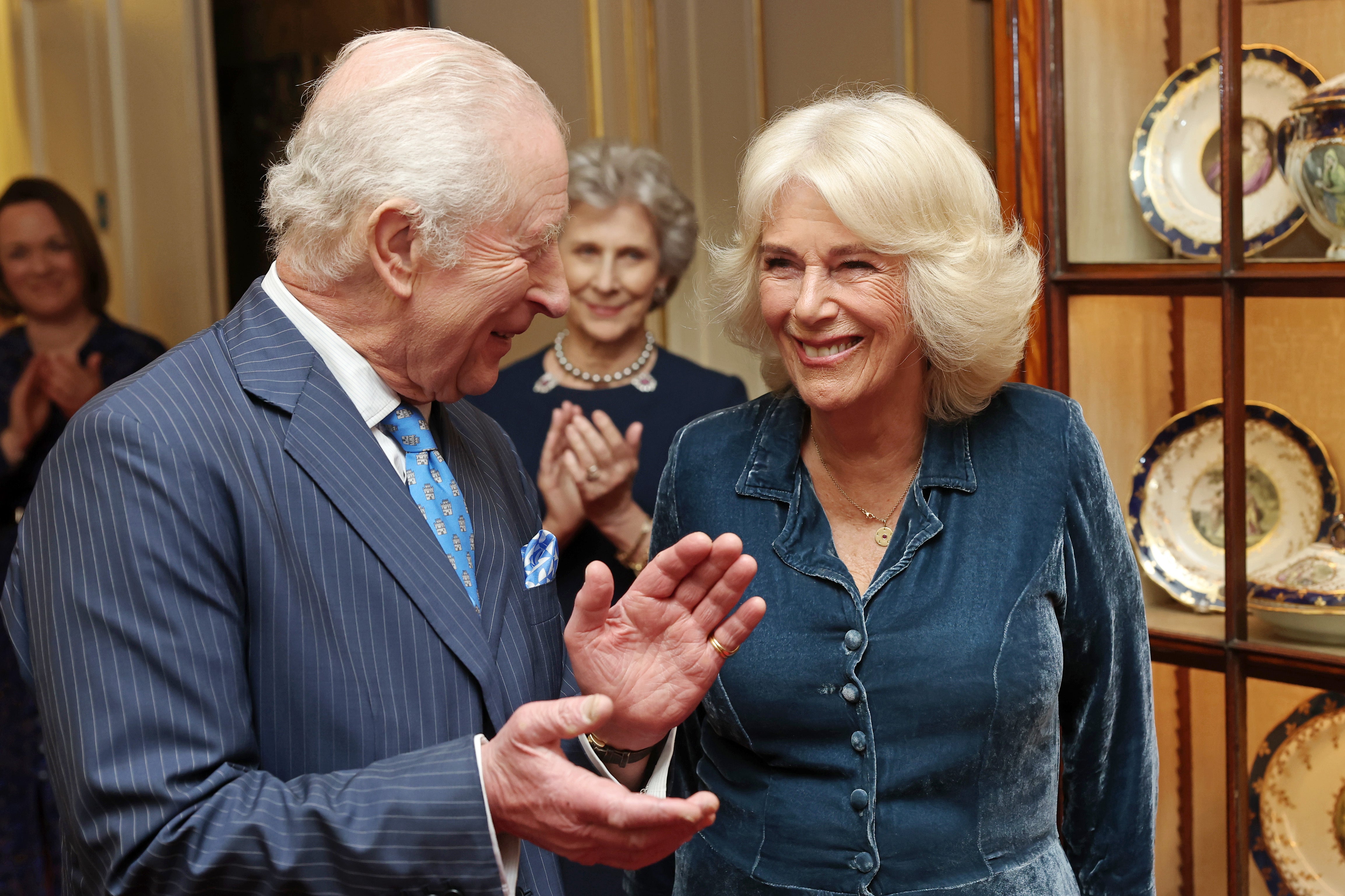 Camilla’s charity is striving to promote the scientifically proven links between reading and wellbeing benefits. (Chris Jackson/PA)