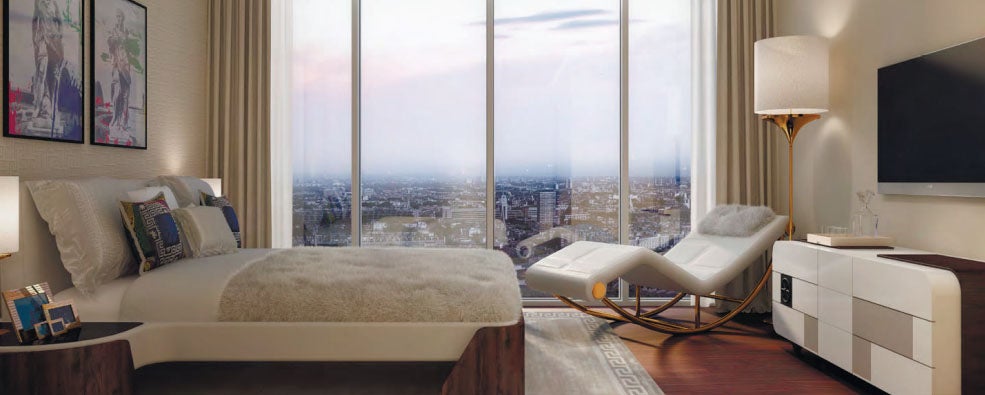 The interior of Akyon London One as shown in a brochure