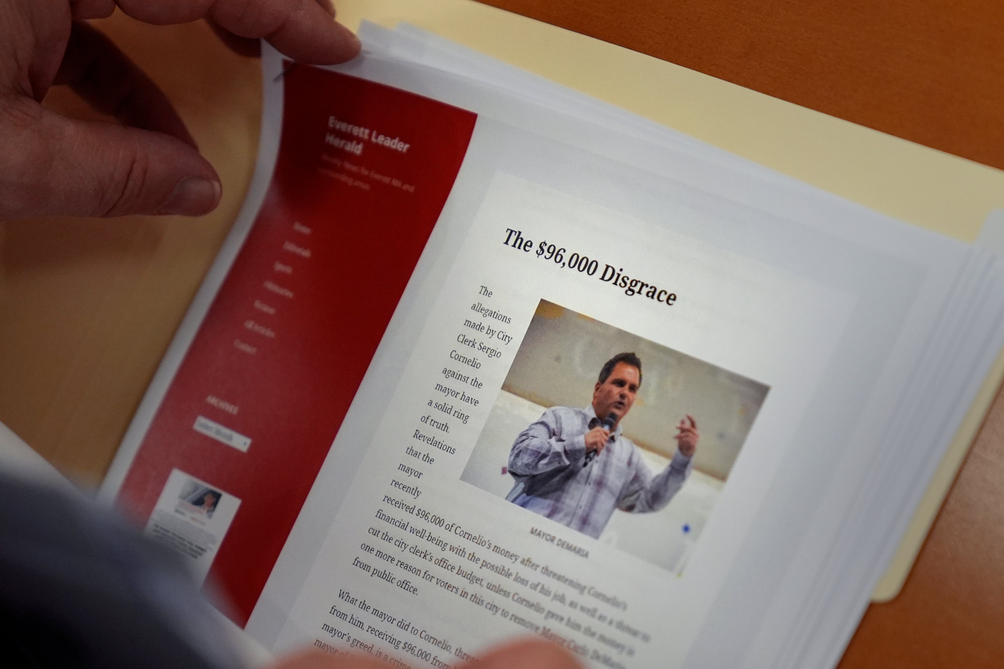 Newspaper Defamation-Mayor-Corruption